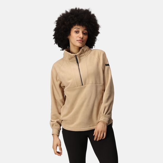 Lavendon Femme Polaire demi-zip Crème