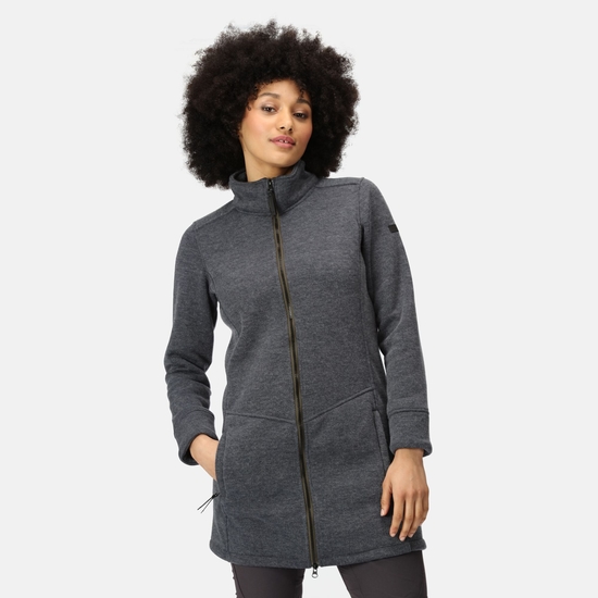 Anderby Femme Veste coupe longue Gris