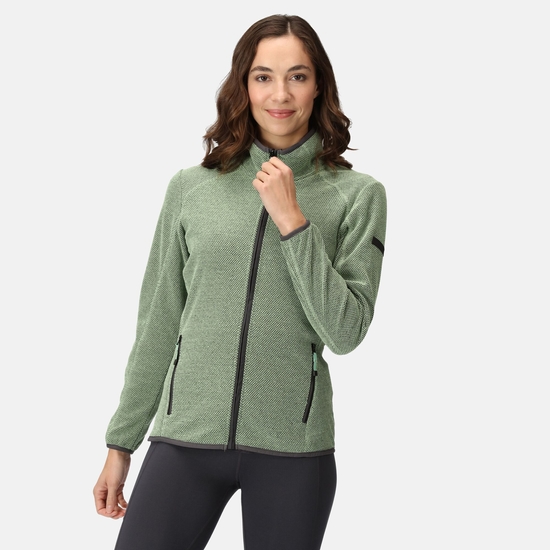 Kinwood Femme Polaire zippée Vert