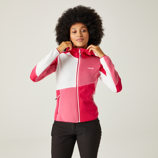 Women's Walbury VII Full Zip Fleece Pink Potion Flamingo Pink White Marl