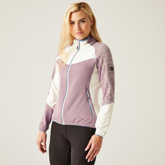 Women's Hepley II Full Zip Fleece Heather White