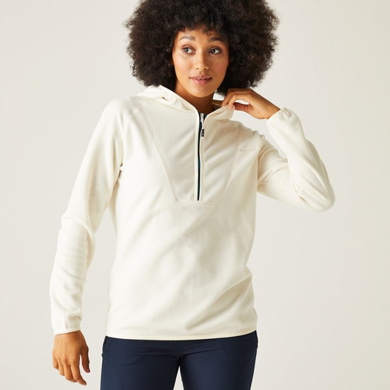 Warriewood Femme Polaire demi-zip Crème