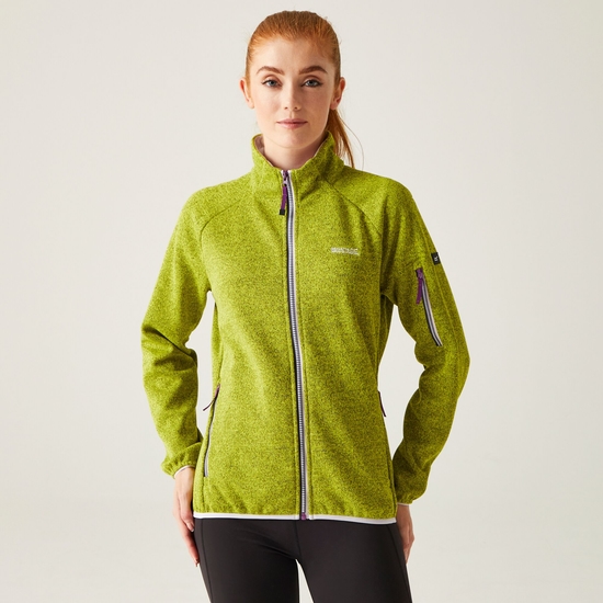 Women's Ravenhill Full Zip Fleece Citron Lime Lilac Frost