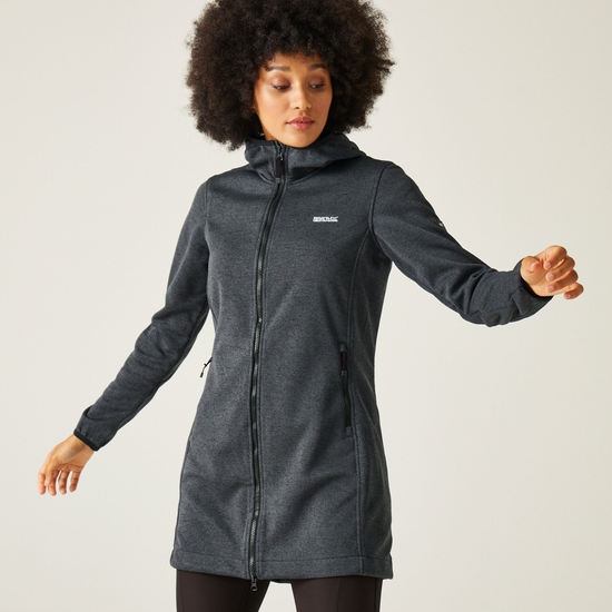 Women's Bloomfield Longline Fleece Seal Grey