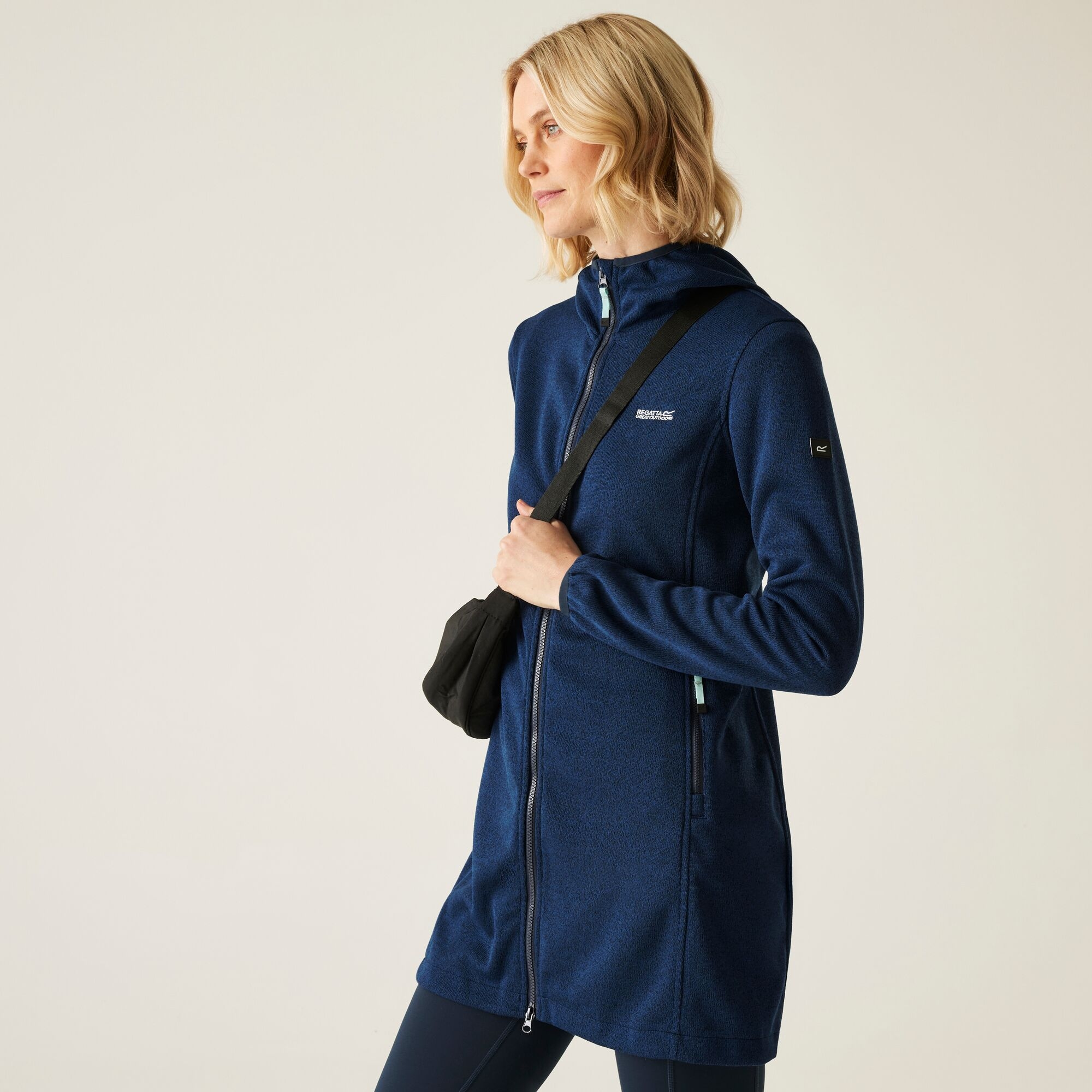 Regatta Damska Bluza Bloomfield Longline Niebieski, Rozmiar: 48