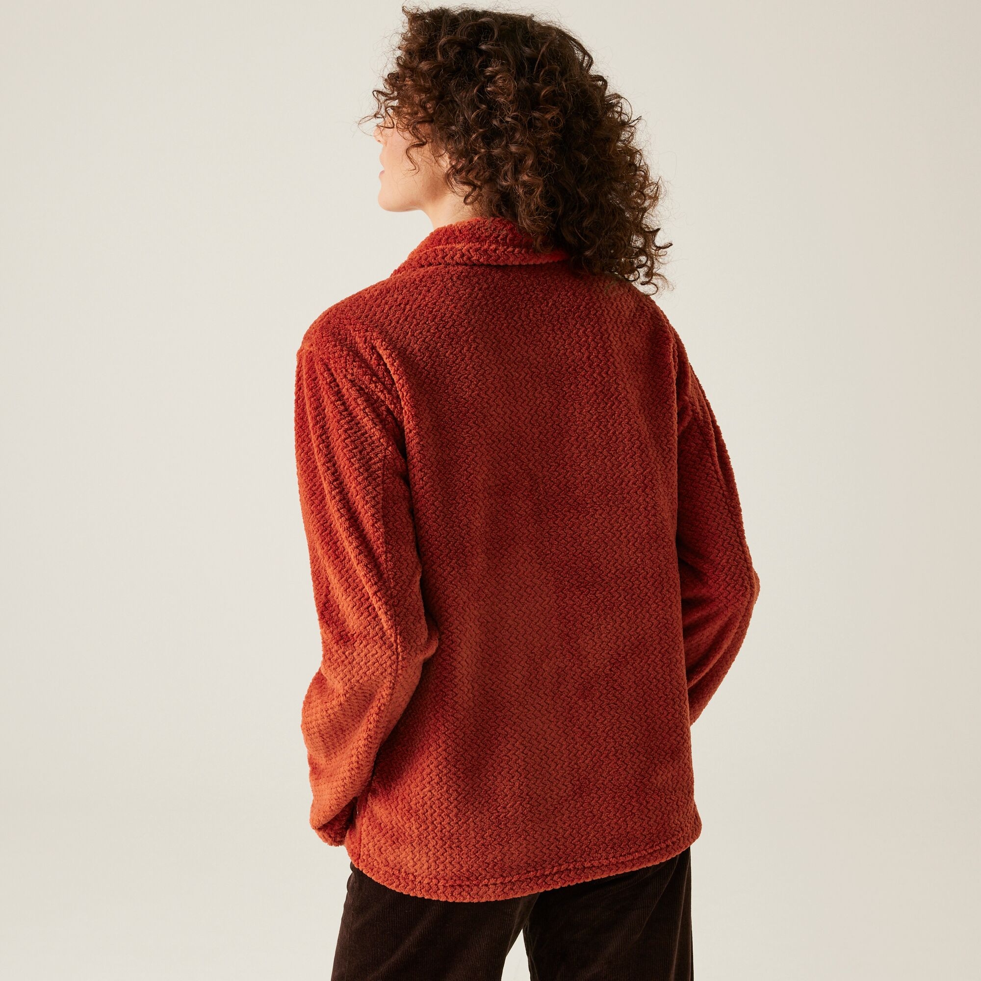 Regatta Damski polar z suwakiem Heidy Fluffy Czerwony