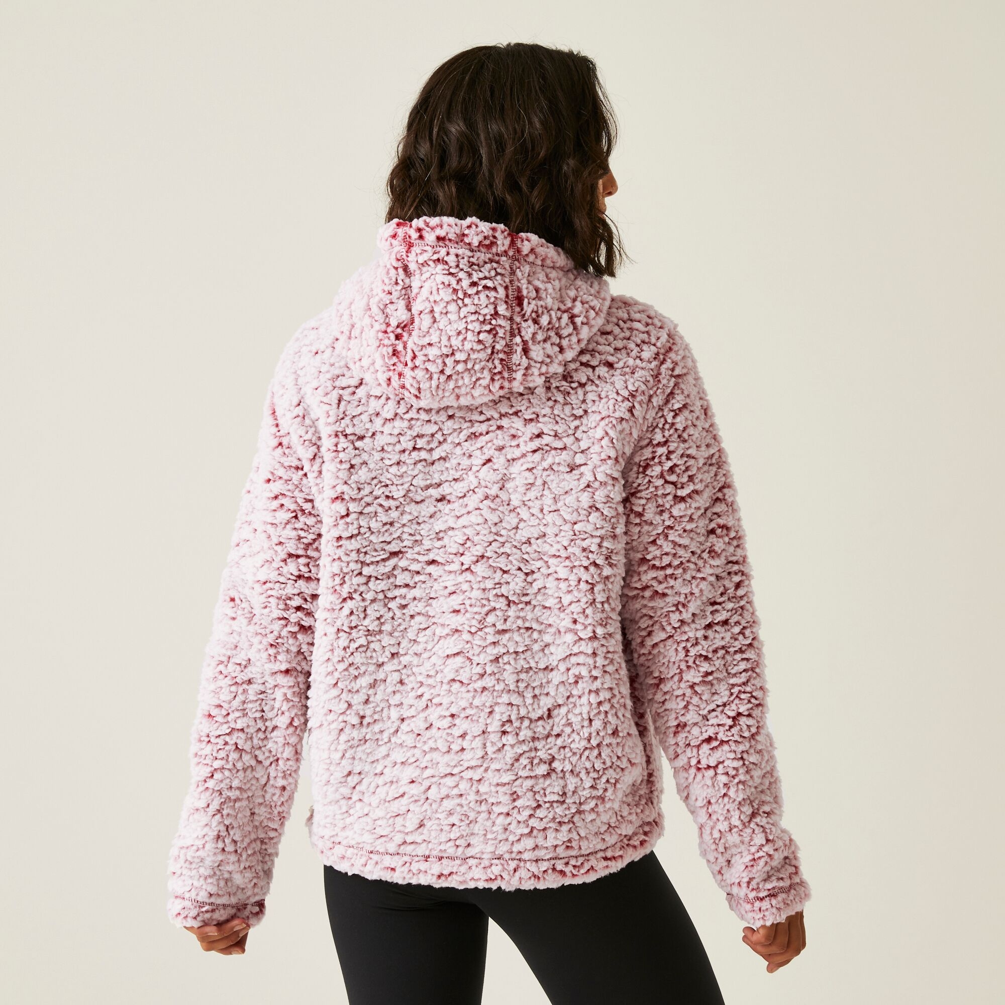 Regatta Damski polar z kapturem Zelpha Fluffy Czerwony