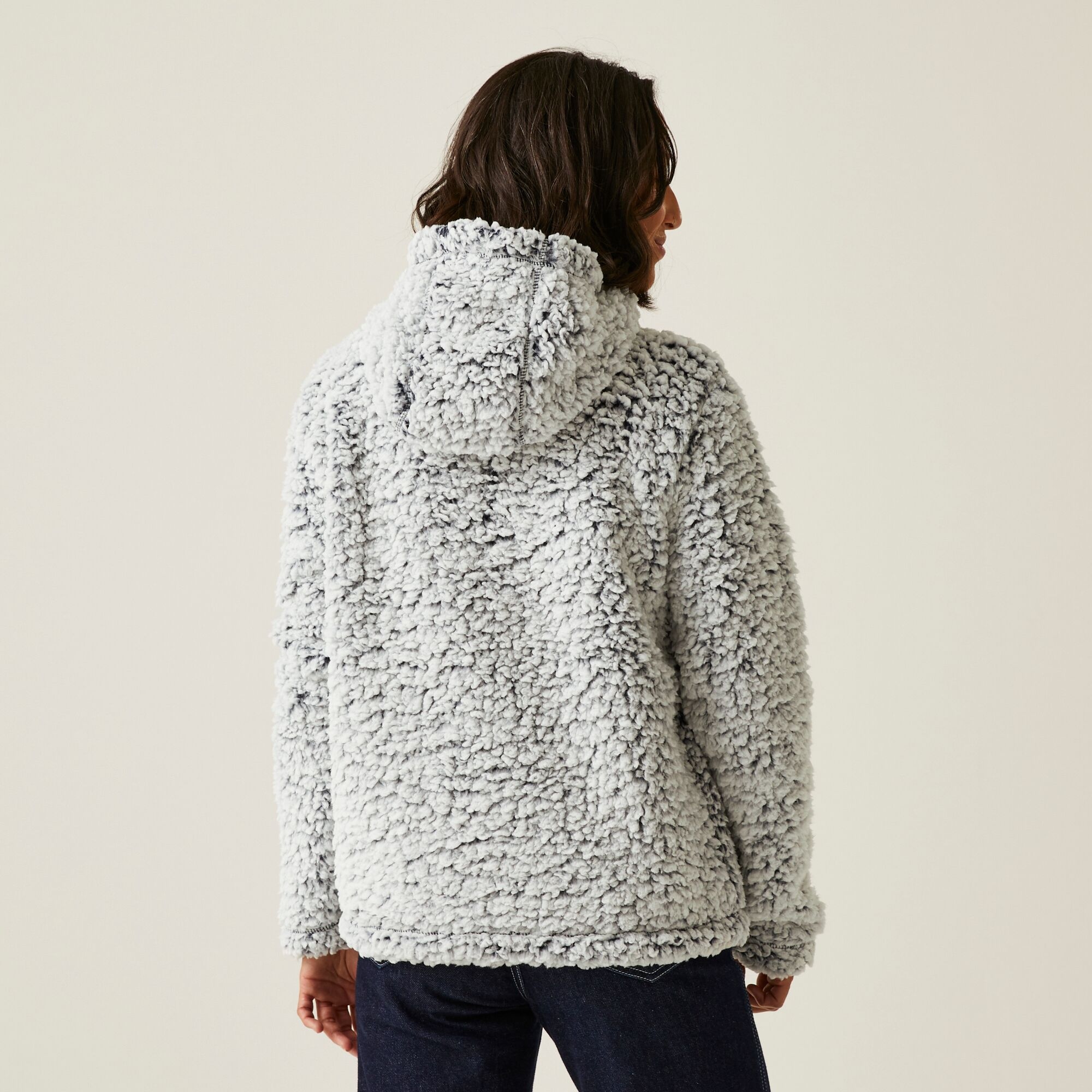 Regatta Damski polar z kapturem Zelpha Fluffy Granatowy