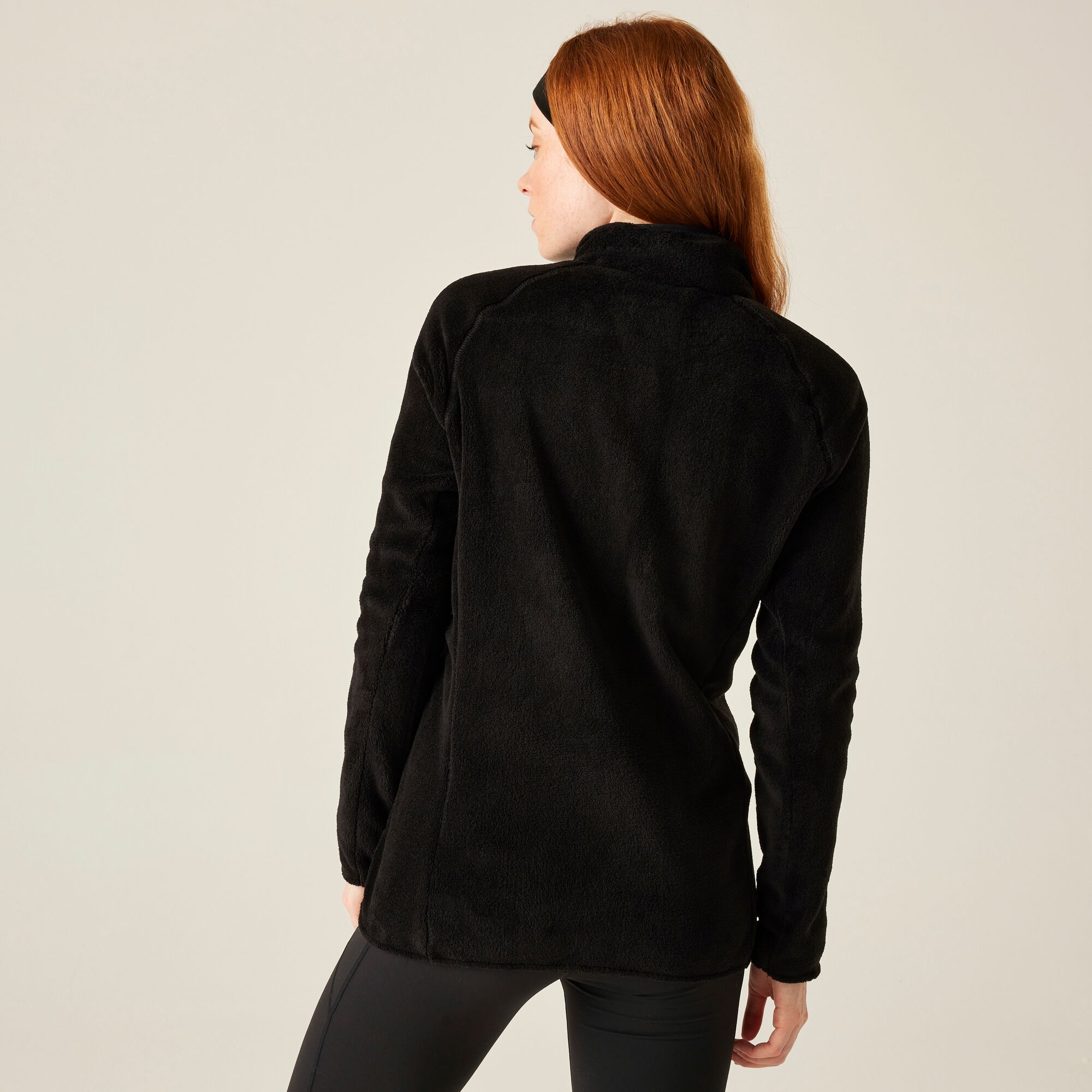 Polar damski rozsuwany Lakara Fluffy Czarny