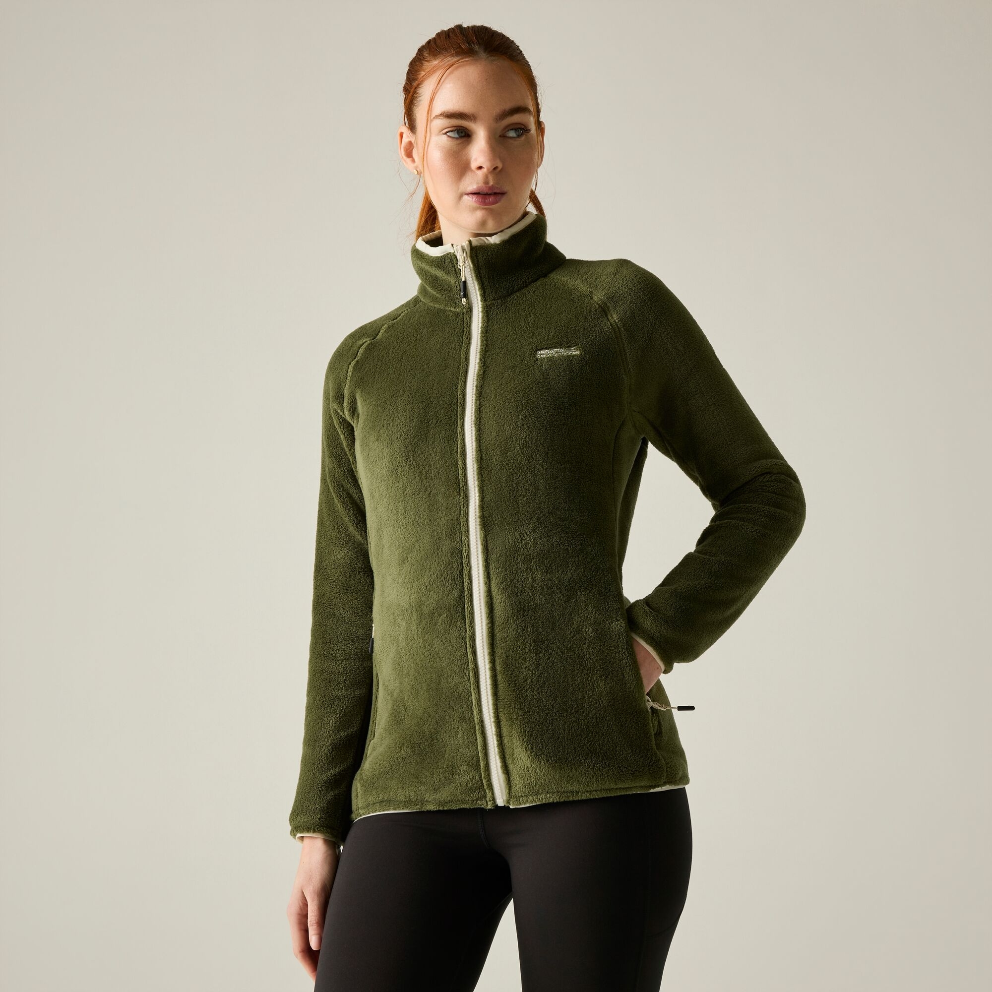 Regatta   Polar damski rozsuwany Lakara Fluffy Zielony