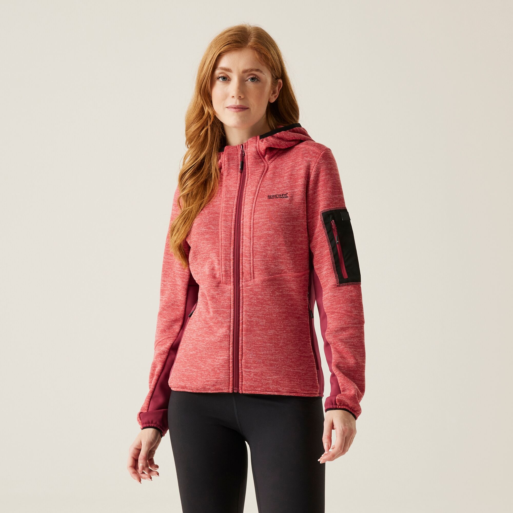 Kemilia Fleece Mit Durchgehendem Reißverschluss Für Damen Größe 42 Rot Regatta