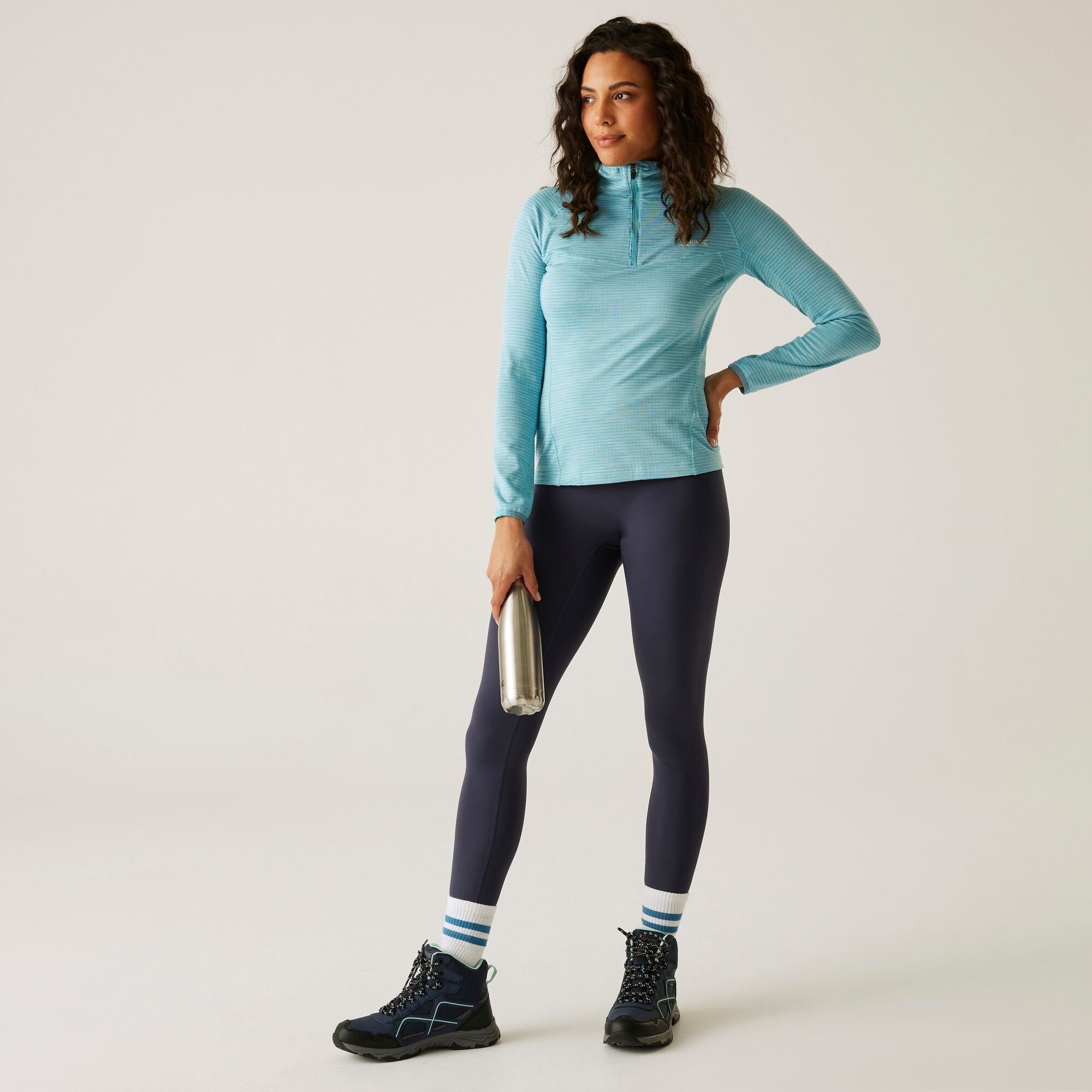 Regatta Polar damski z suwakiem 1/2 Yonder II Niebieski