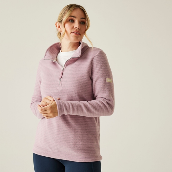 Polaire à demi-zip Solenne II pour femme Rose