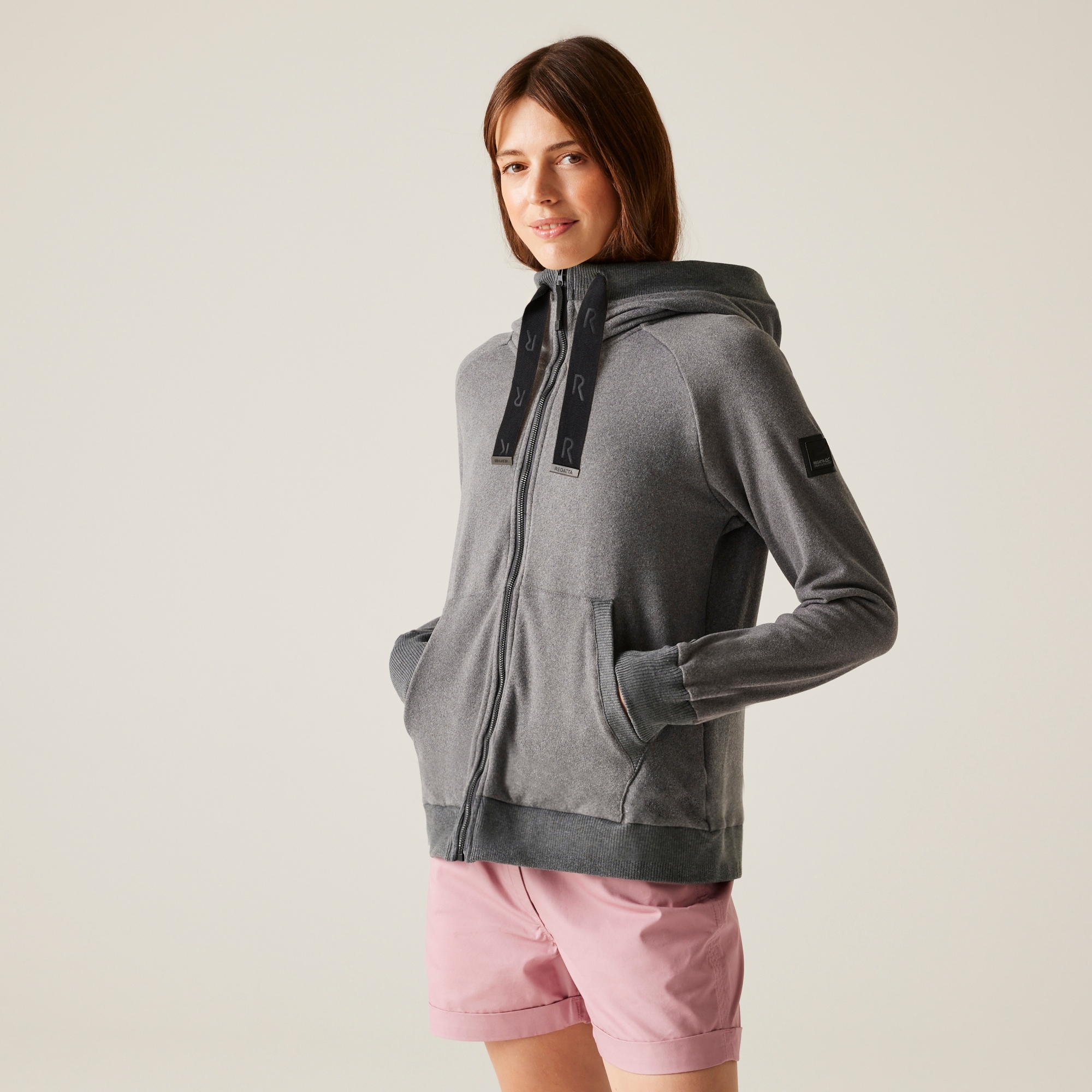 Regatta Damska bluza z kapturem Tralia Szary