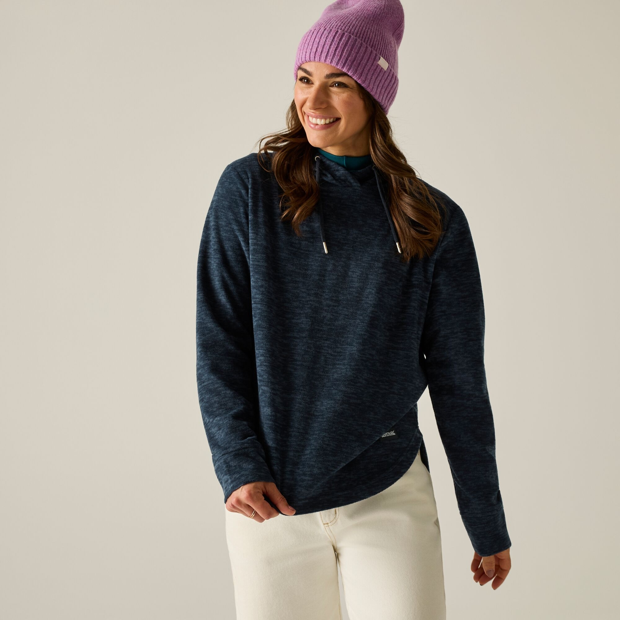 Regatta Women's Mayse Hoody Fleece - Blue Size 8