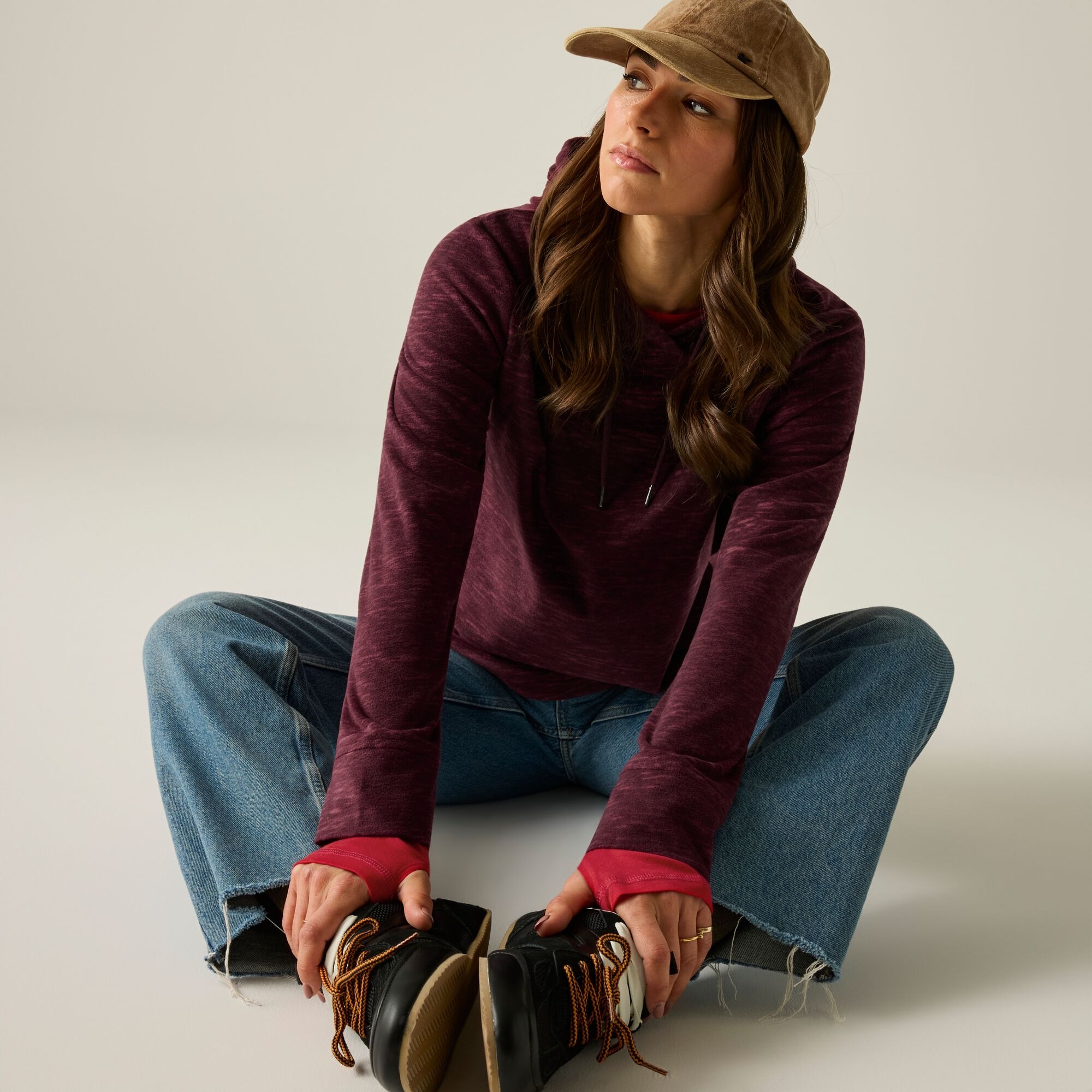 Regatta   Bluza damska z kapturem Mayse Fioletowy