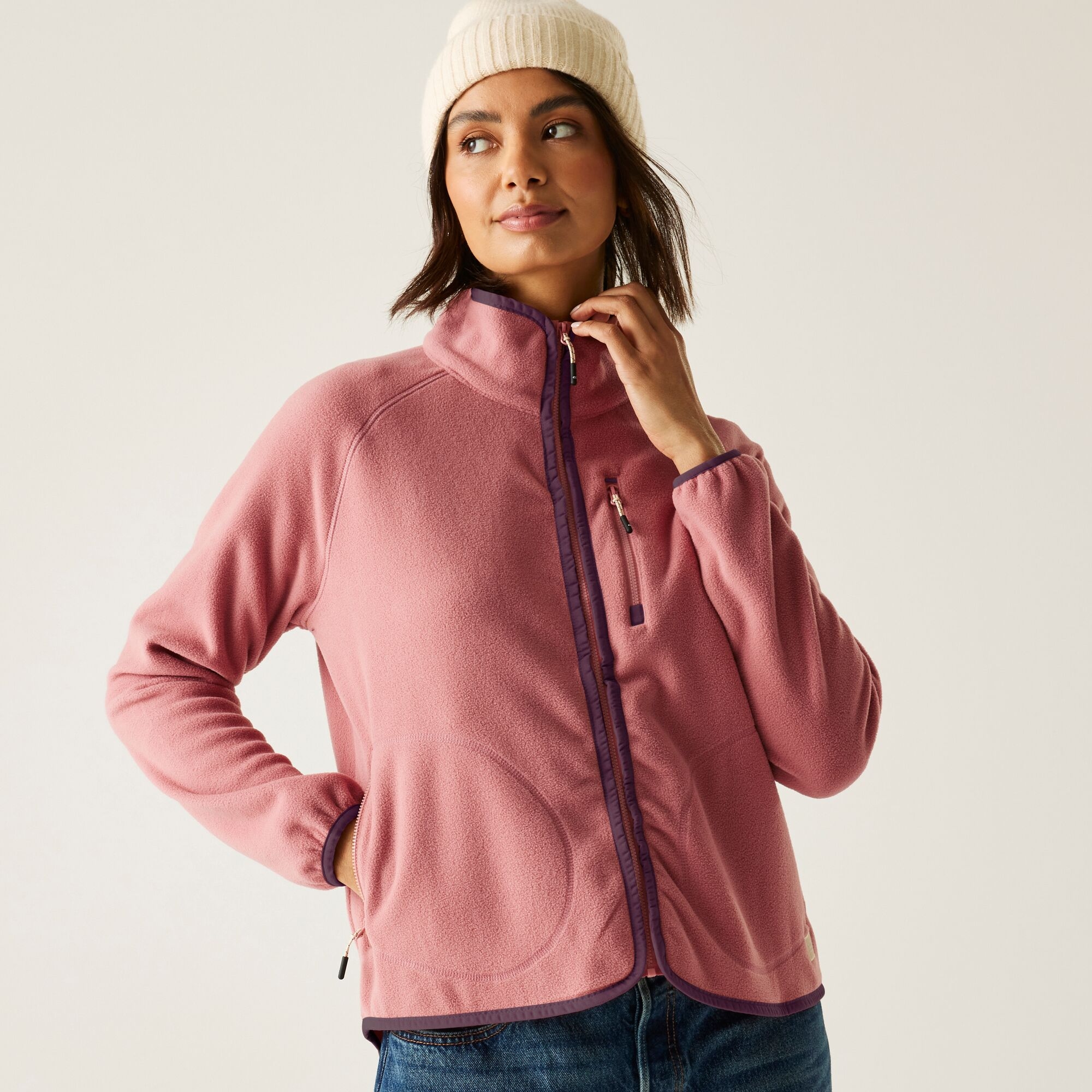 Regatta Women's Pink Frankie Full Zip Insulating Fleece In | Size: 18 - Image 1