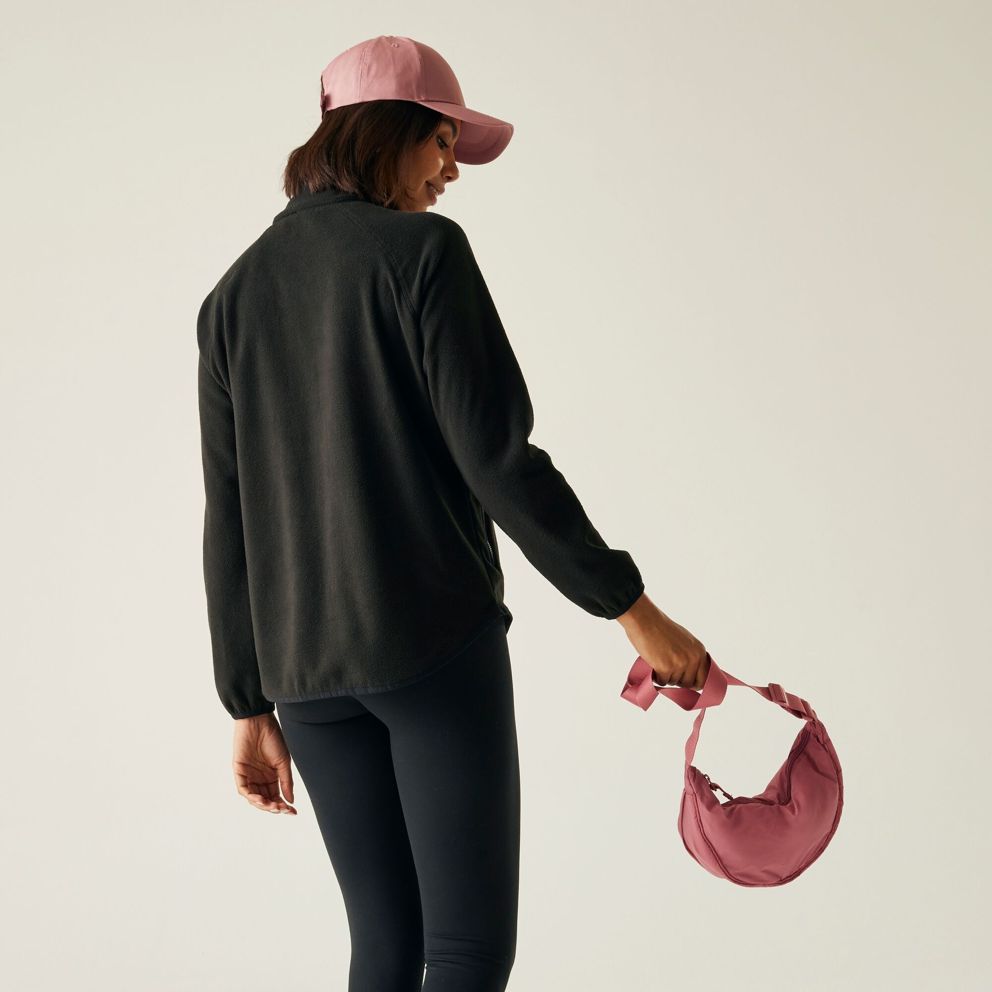 Polar damski z suwakiem 1/2 Frankie Czarny