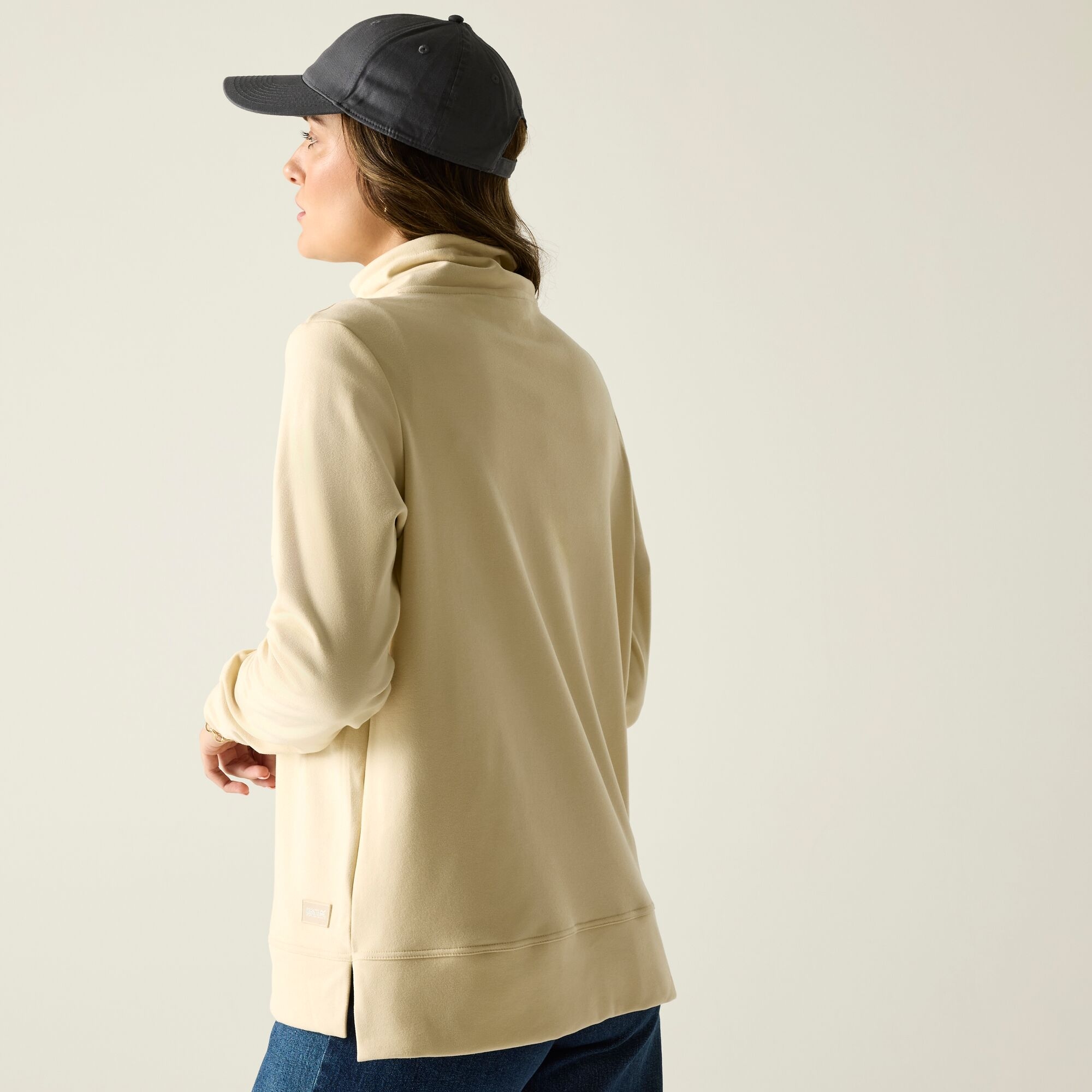 Regatta   Polar damski z suwakiem 1/2 Demmi Biały