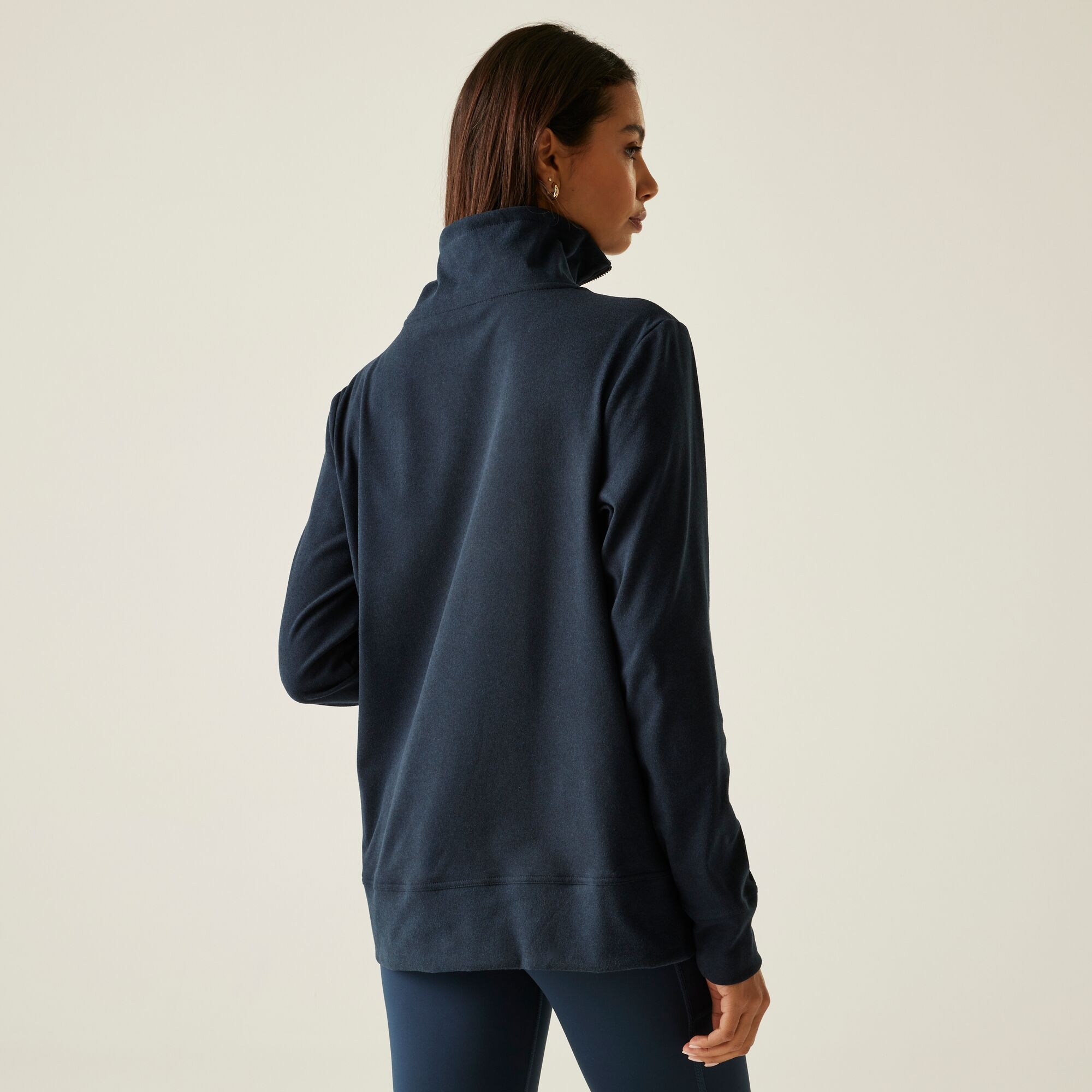 Regatta Polar damski z suwakiem 1/2 Demmi Niebieski