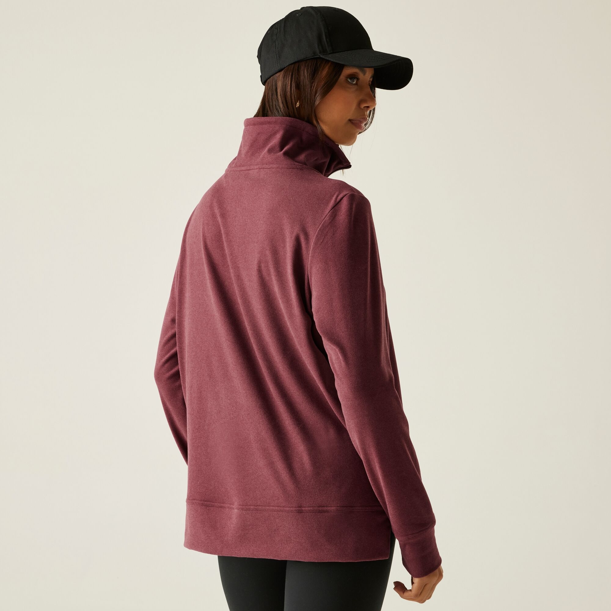 Regatta Polar damski z suwakiem 1/2 Demmi Fioletowy