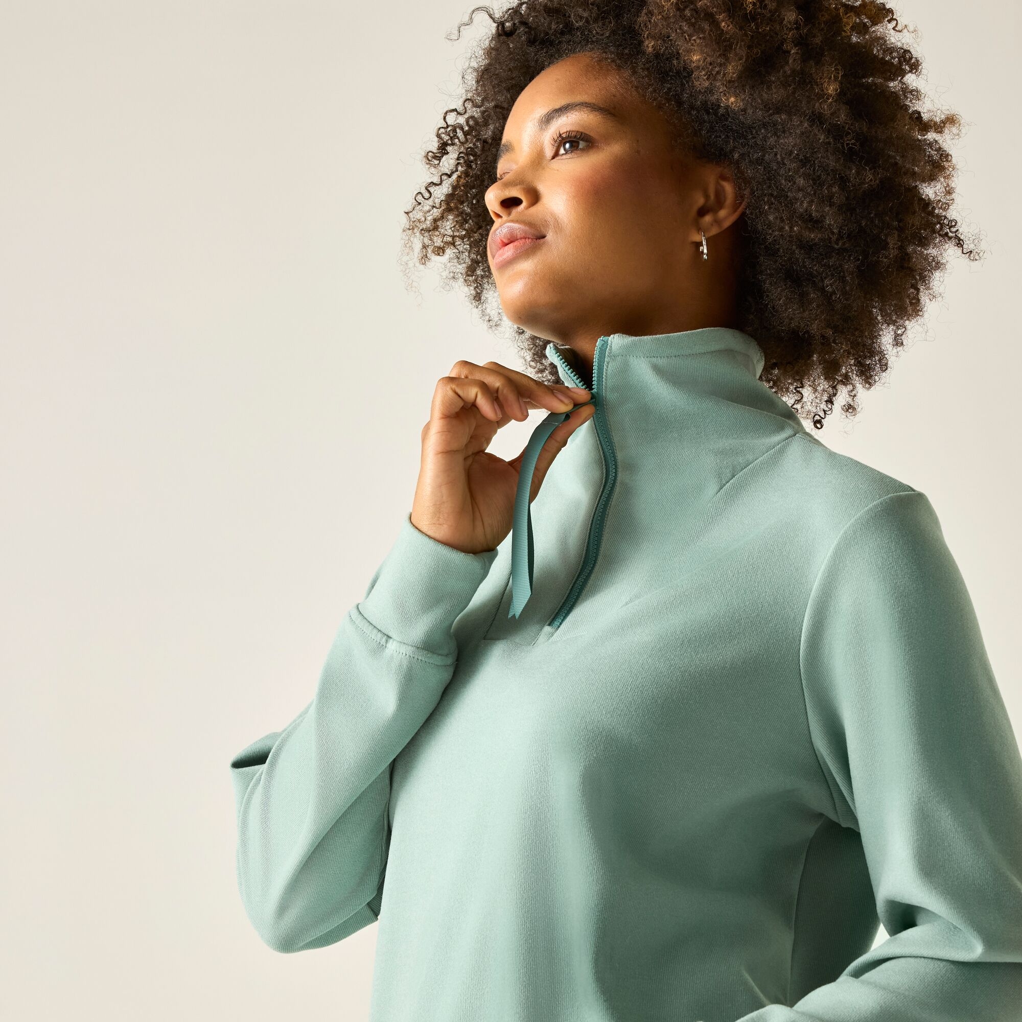 Regatta Polar damski z suwakiem 1/2 Demmi Zielony