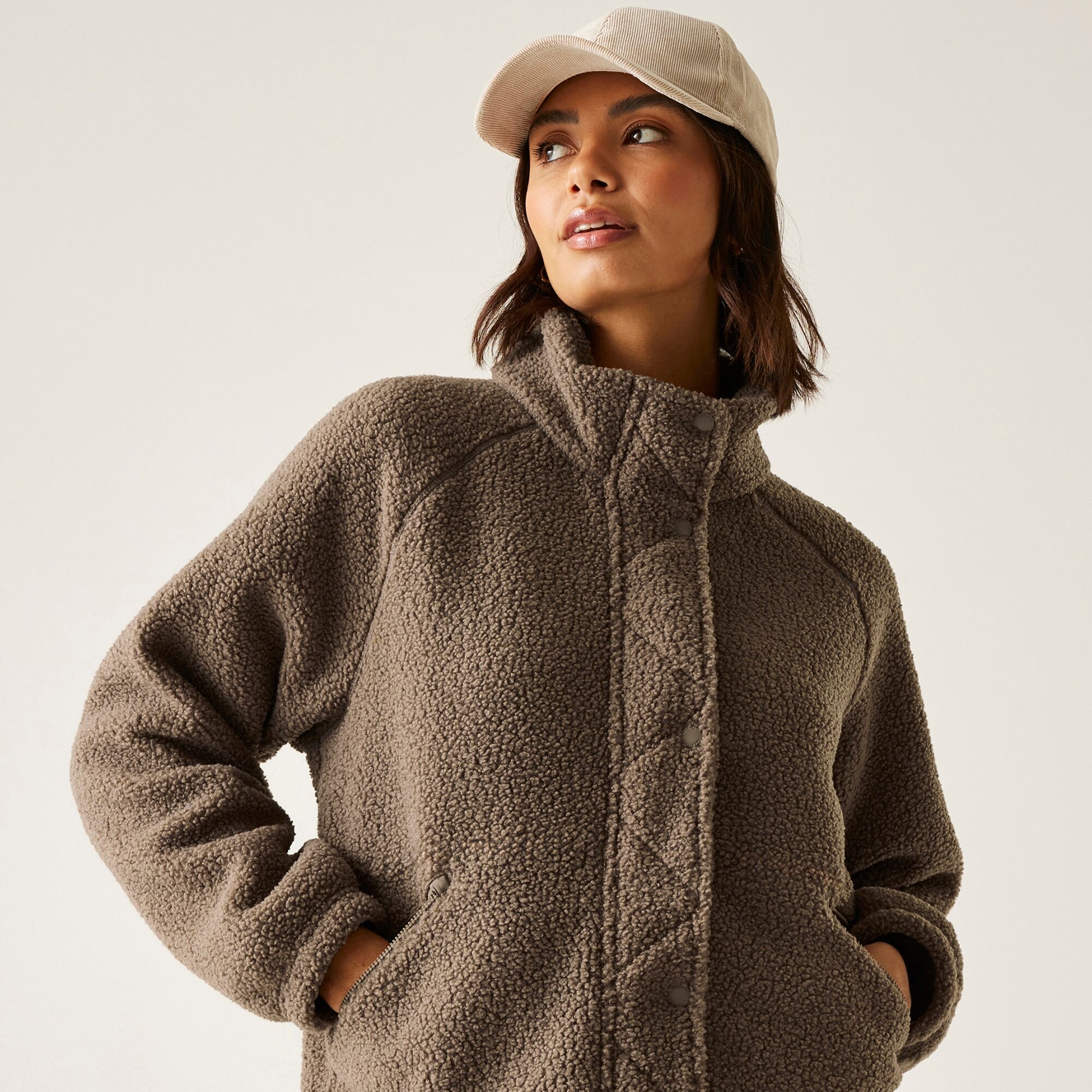 Regatta Polar damski rozsuwany Emilica Borg Brązowy