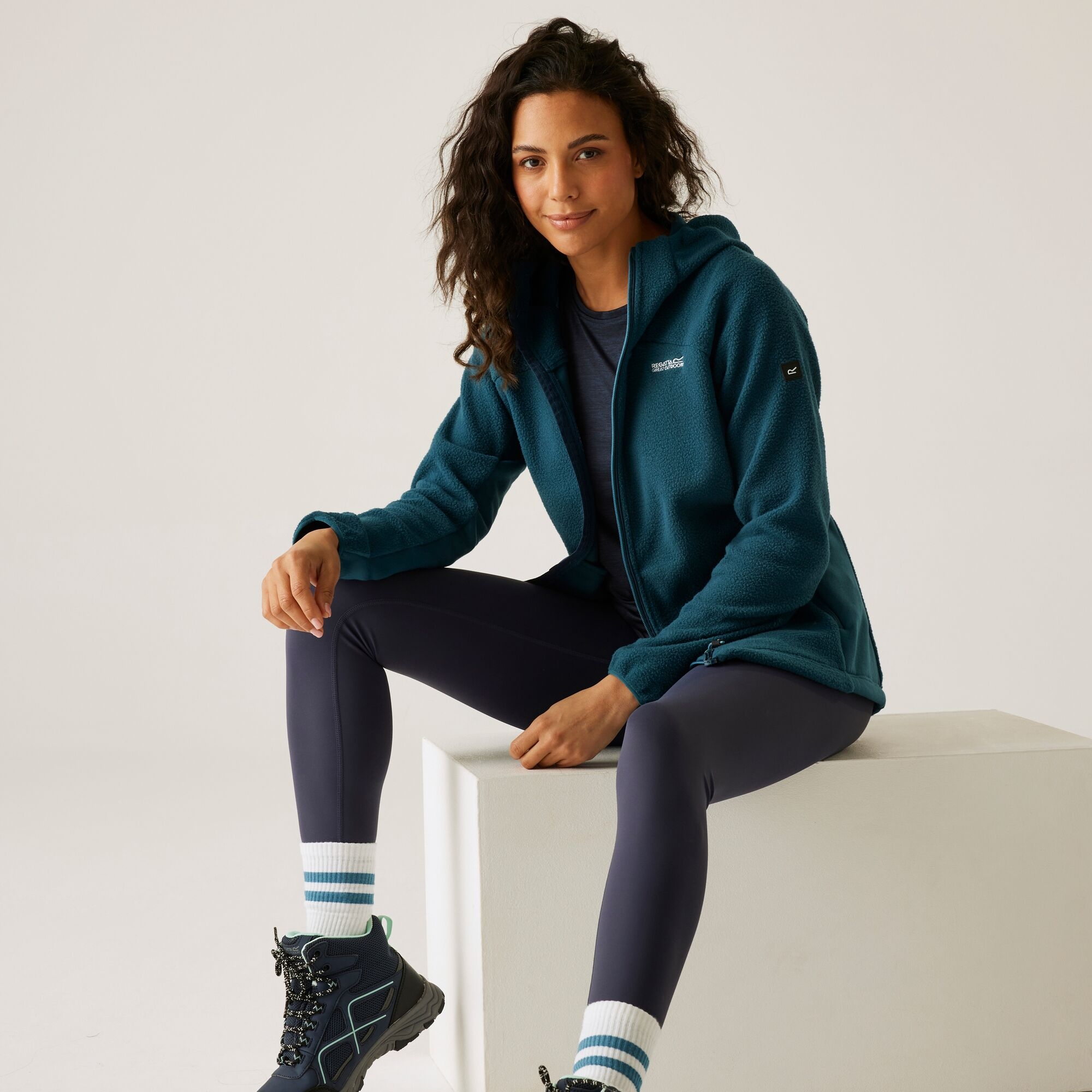 Regatta Bluza damska z kapturem Elinn Niebieski