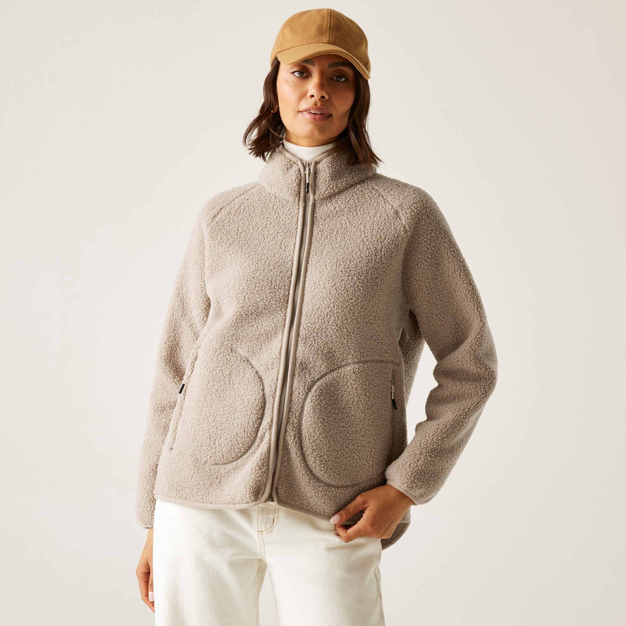 Regatta Frankie Borg Fleece Size: 18 Women's Beige