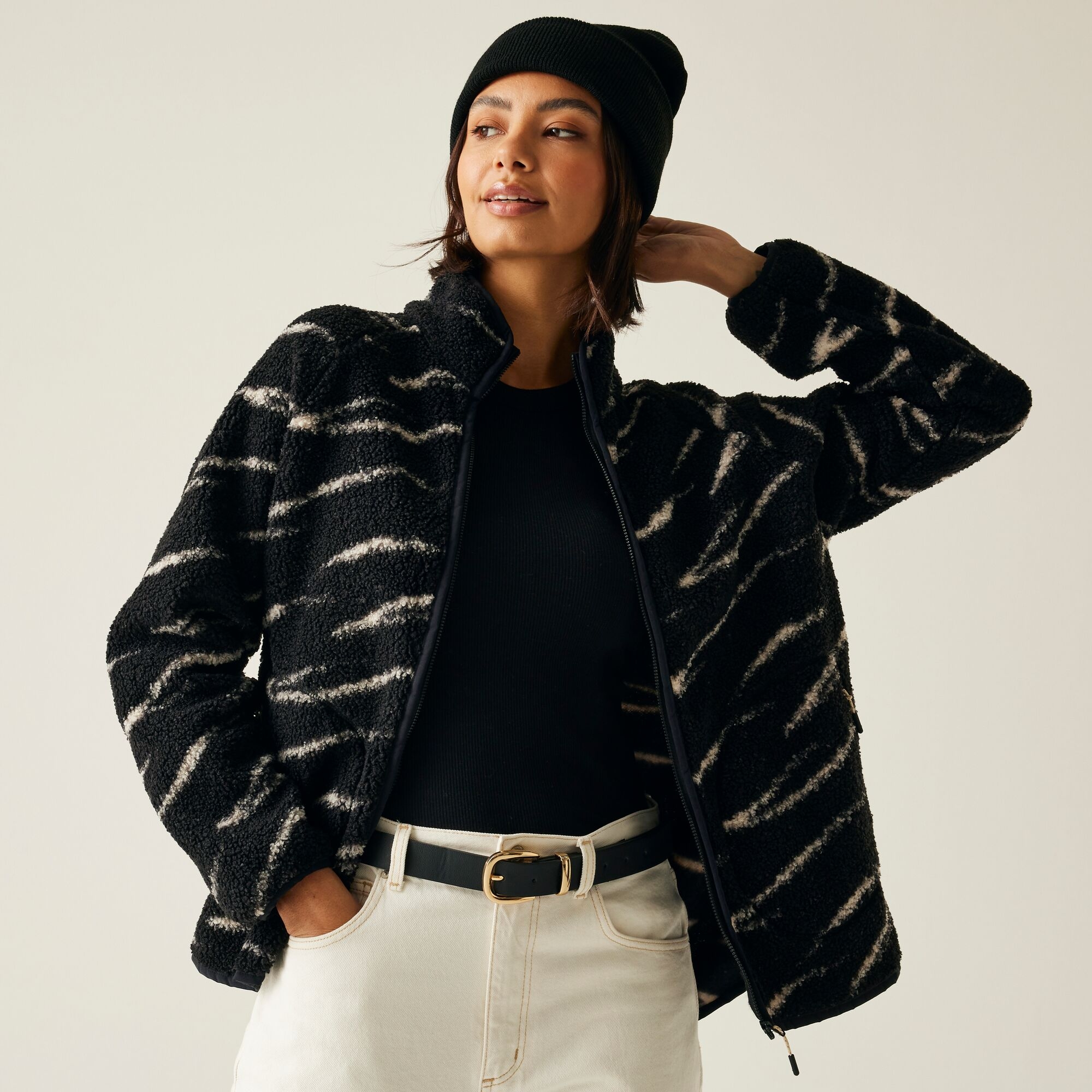 Regatta Polar damski rozsuwany Frankie Borg Czarny