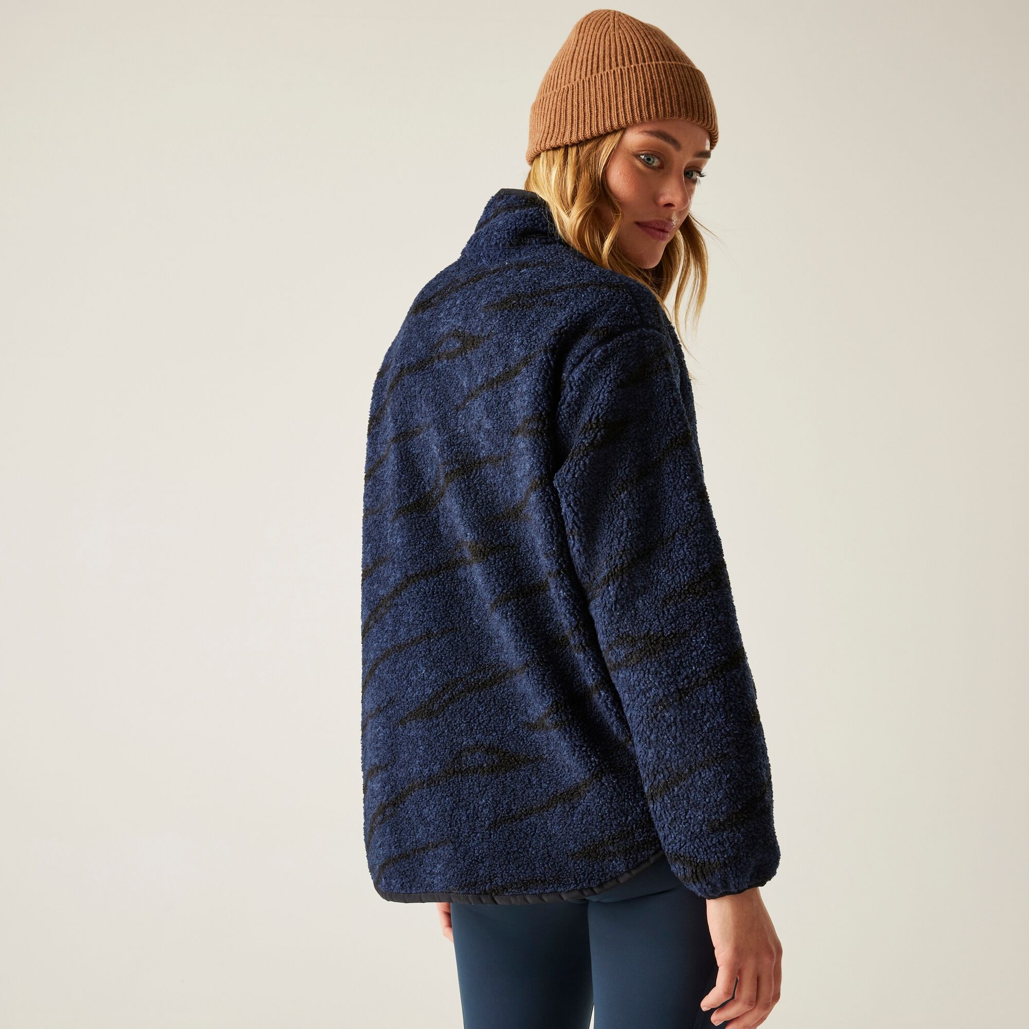 Regatta Polar damski z suwakiem 1/2 Frankie Borg Niebieski