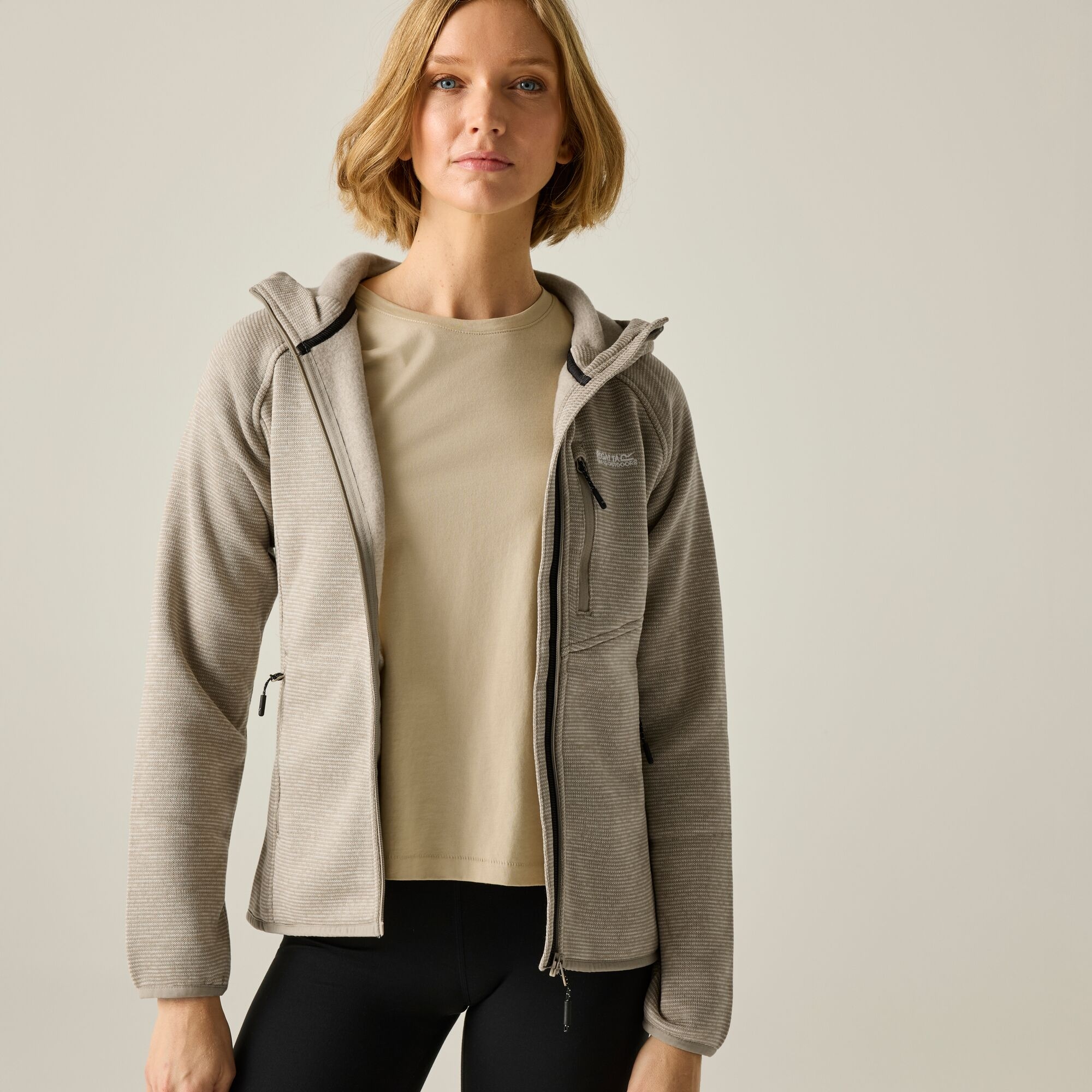 Regatta Polar damski rozsuwany z kapturem Newhill Brązowy