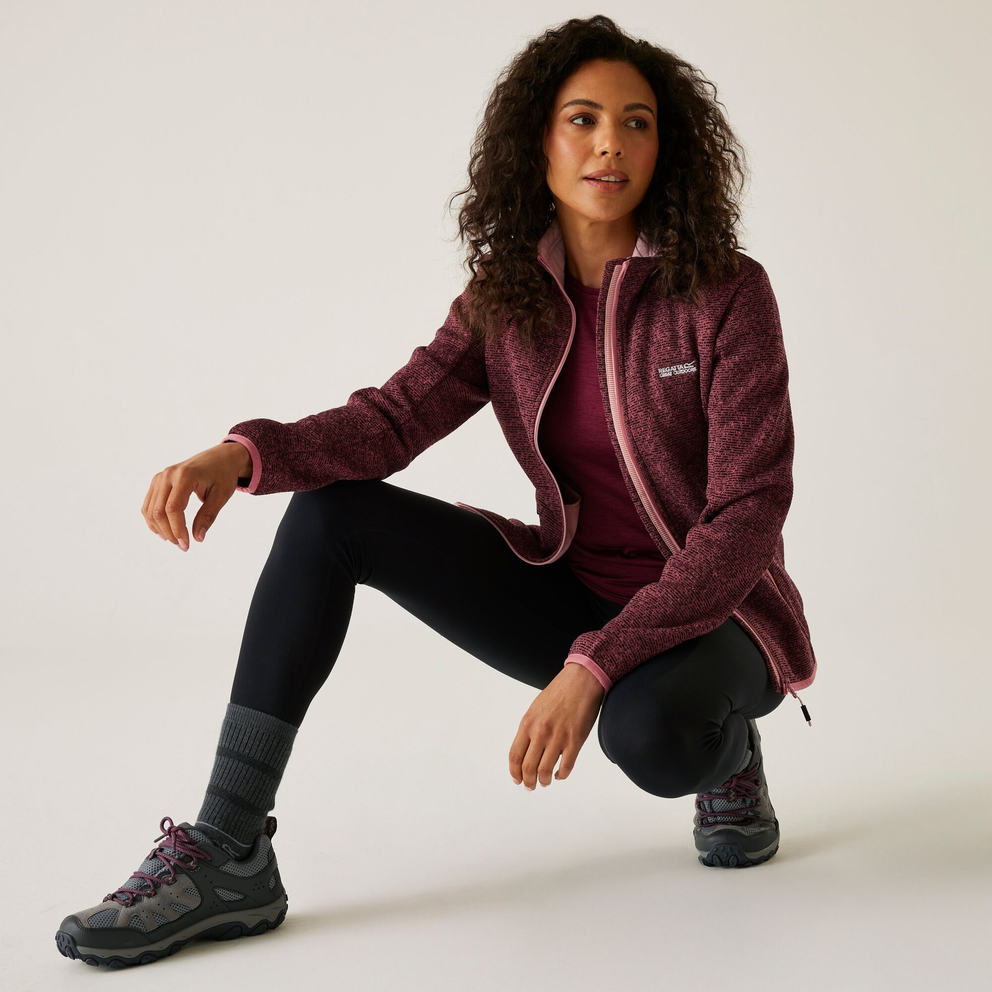 Regatta Polar damski rozsuwany Newhill Różowy