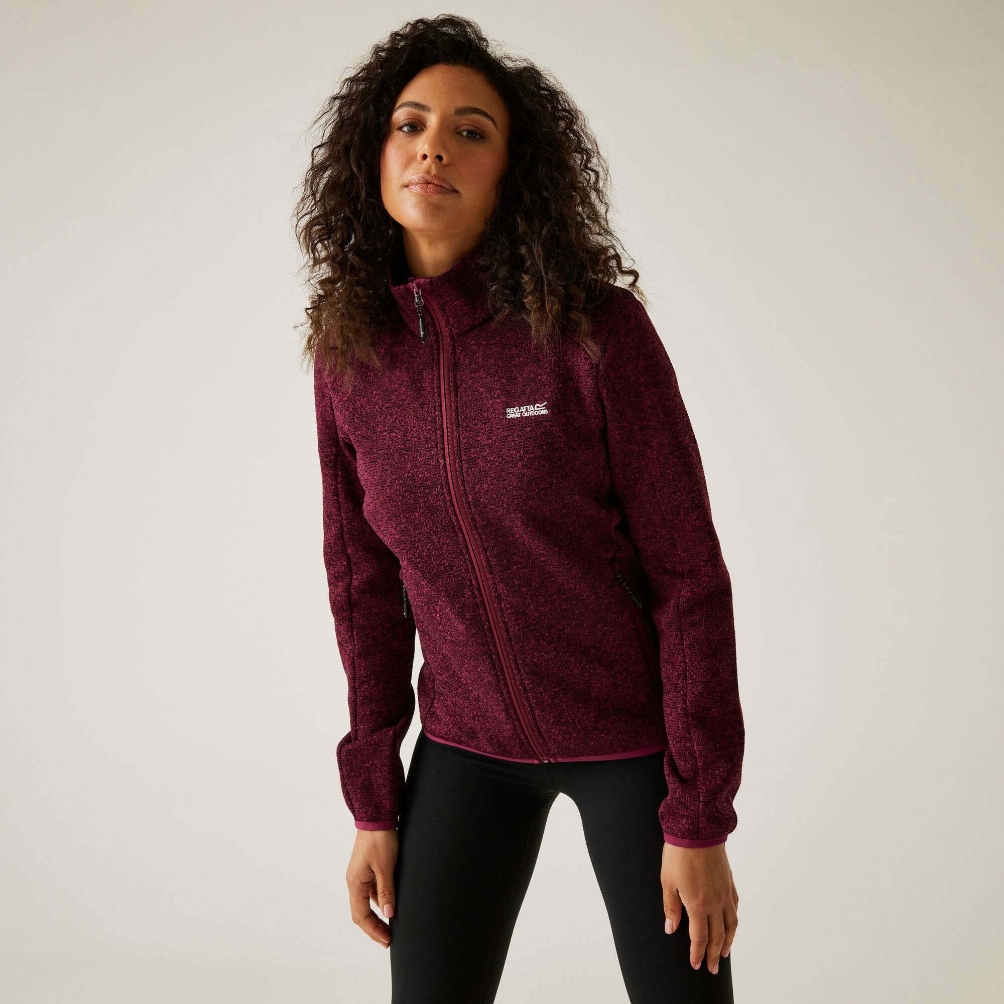 Regatta Polar damski rozsuwany Newhill Burgundowy