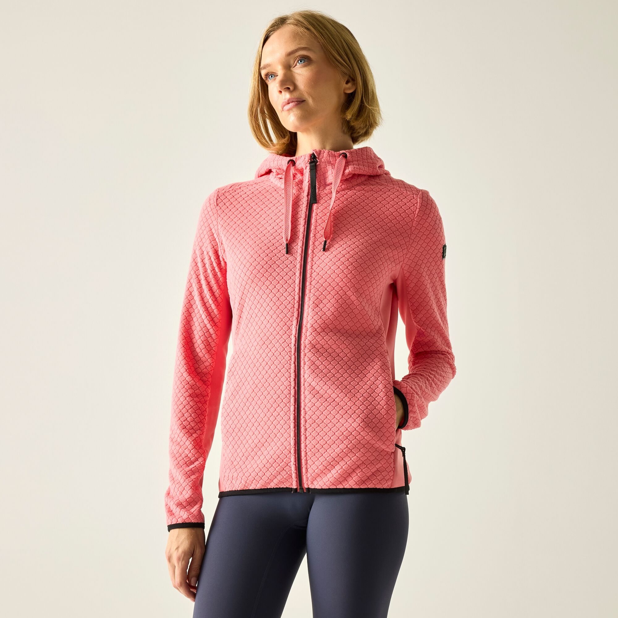 Regatta   Polar damski z kapturem Ellula Różowy