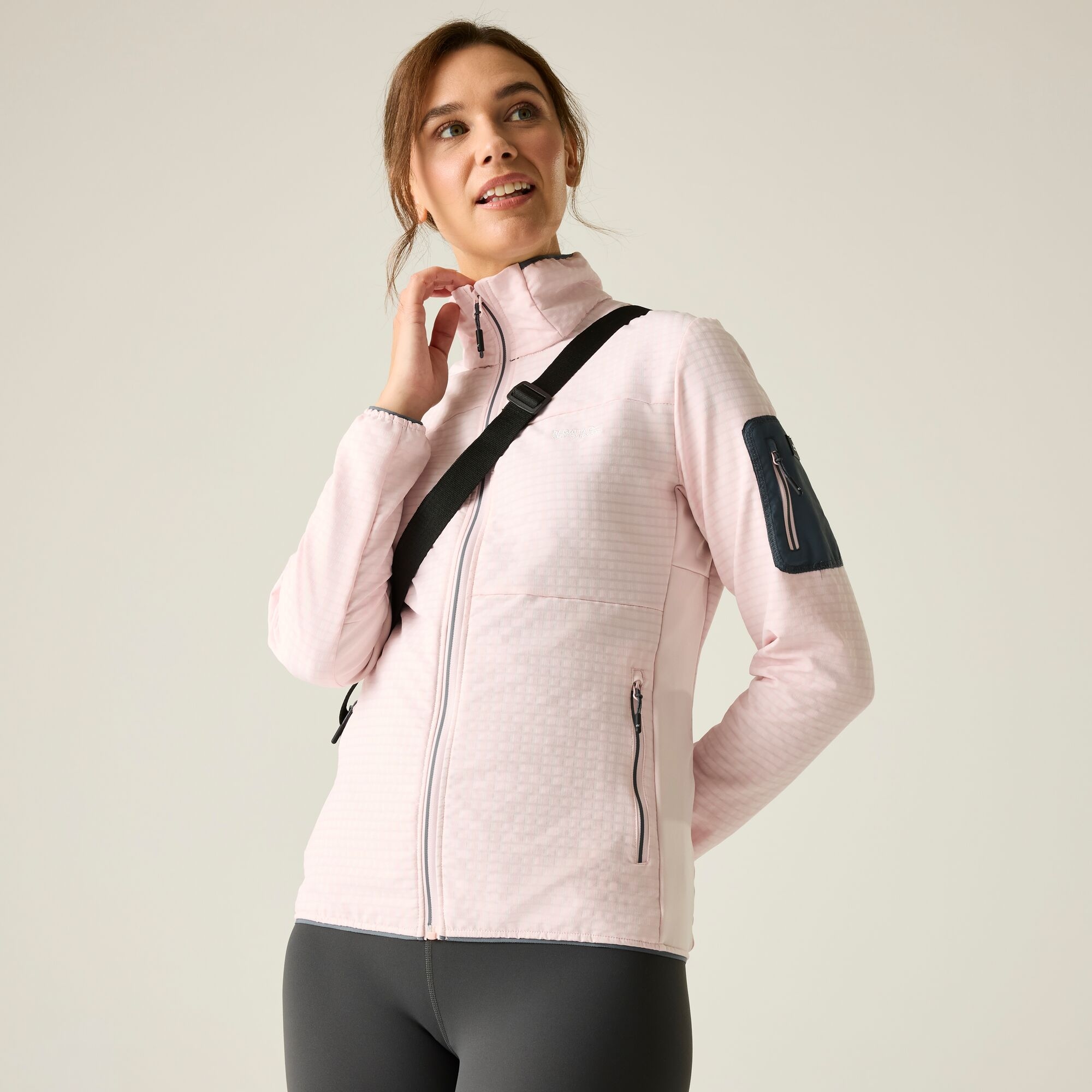 Damen Ralina Full Zip Midlayer Größe 36 Rosa Regatta