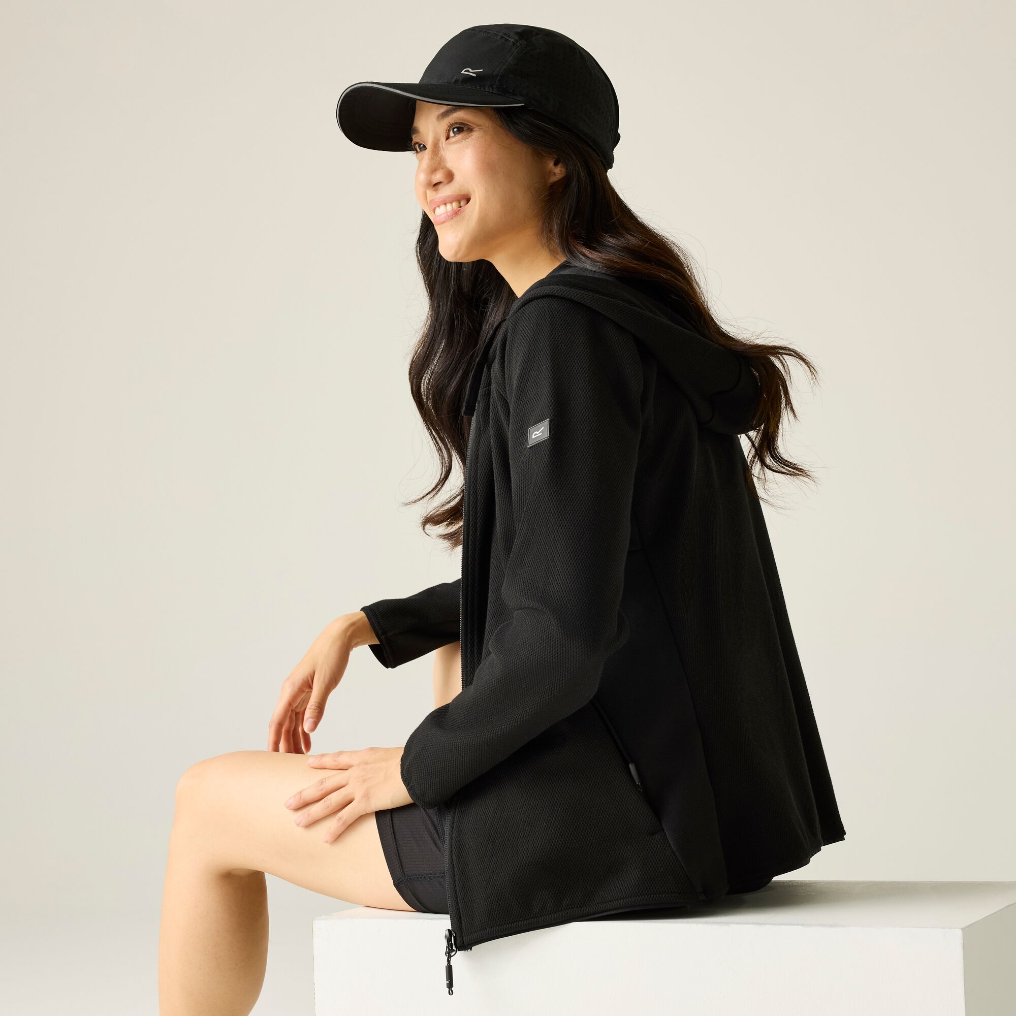 Regatta   Polar damski z kapturem Nayna Czarny