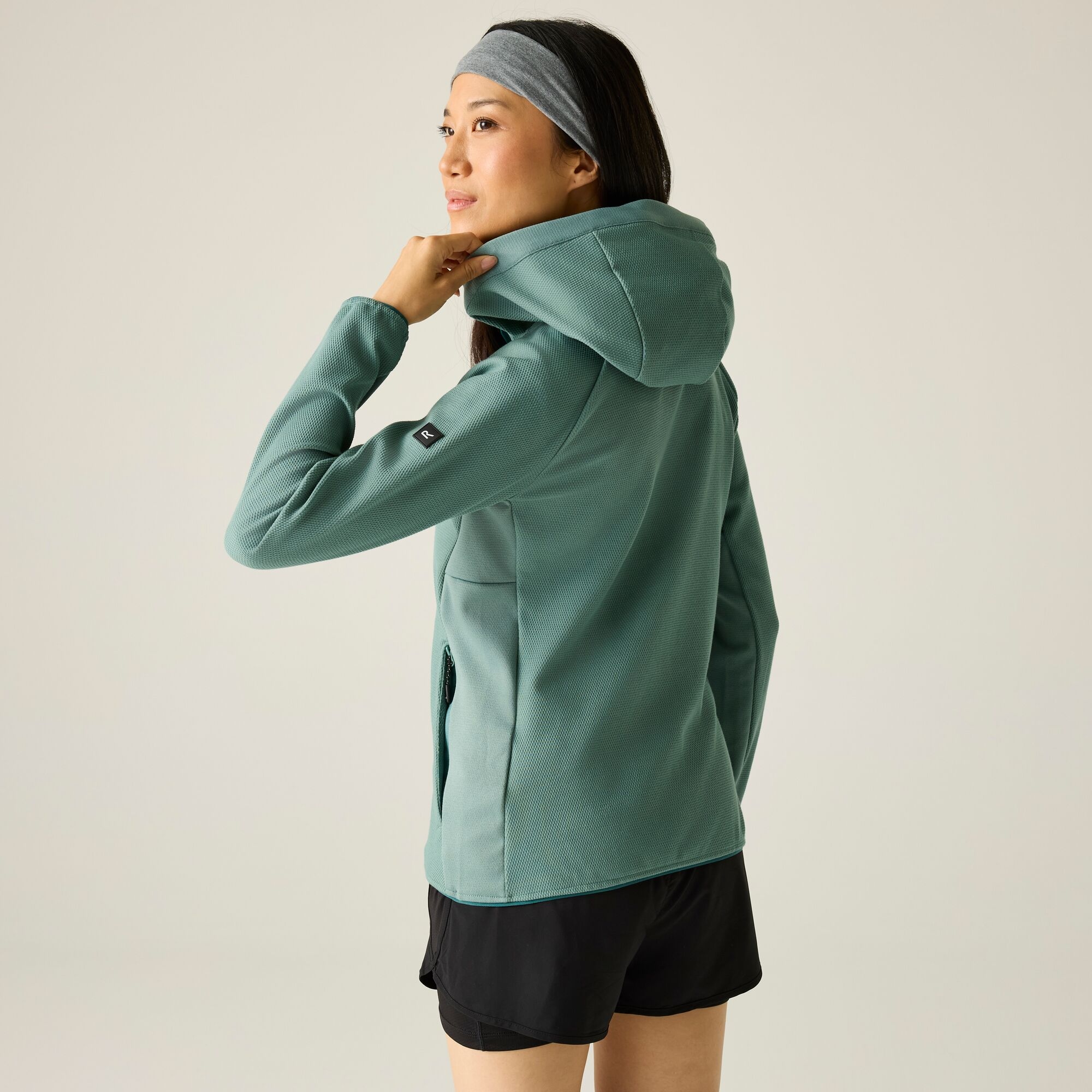 Regatta   Polar damski z kapturem Nayna Zielony