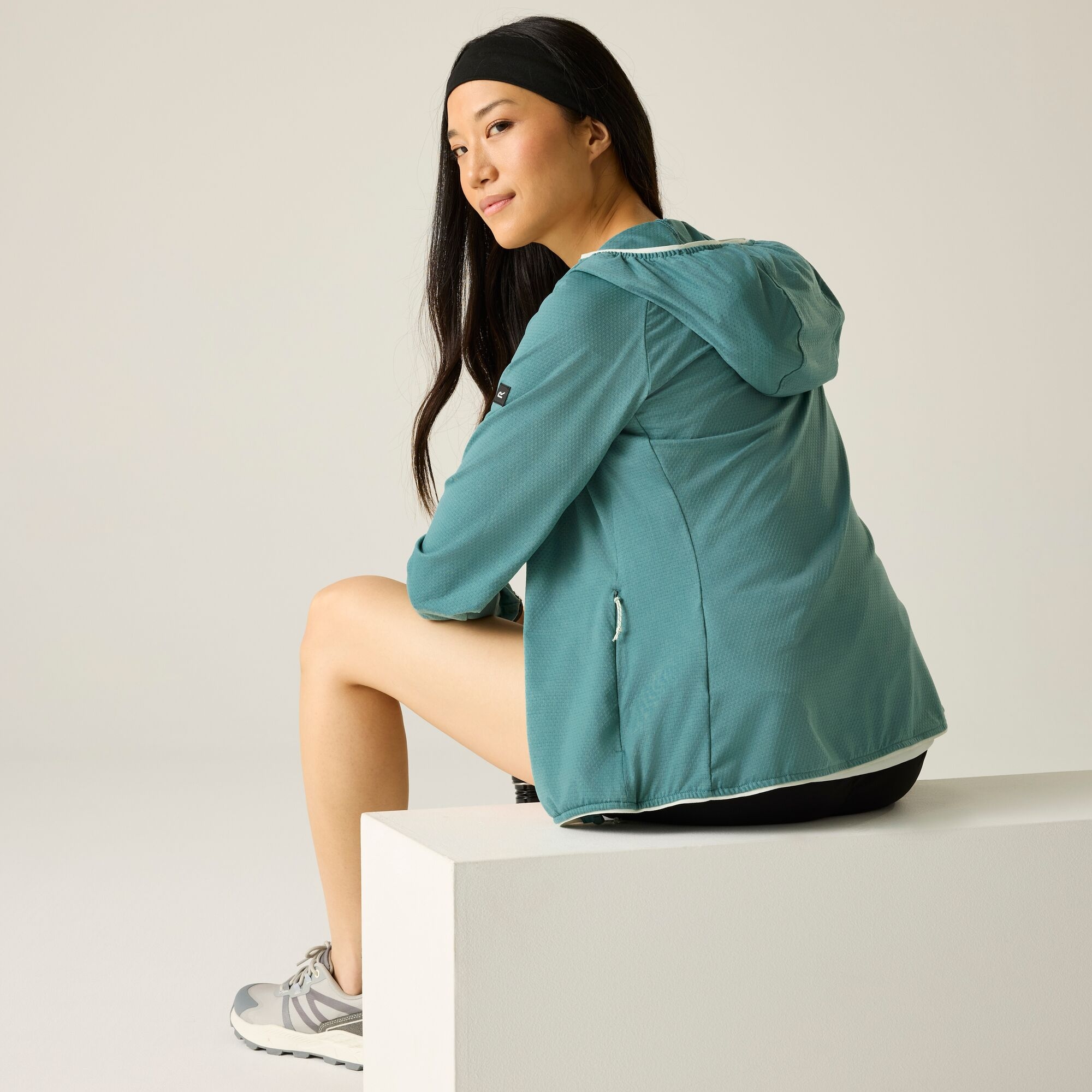 Regatta Bluza damska z kapturem Huntdale Zielony