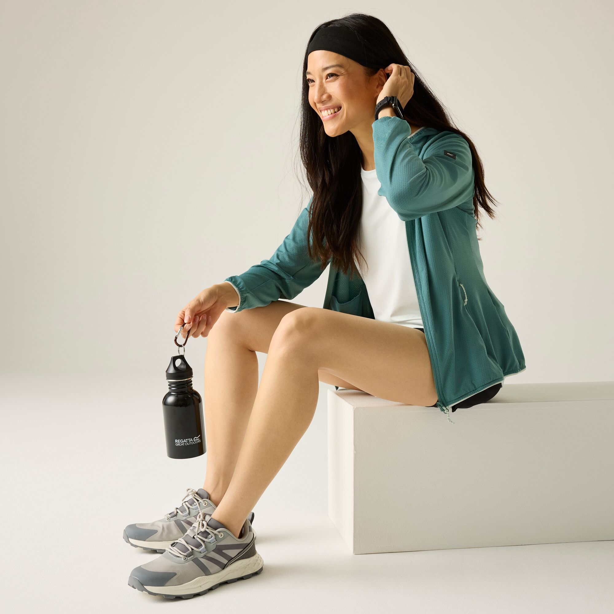 Regatta Bluza damska z kapturem Huntdale Zielony