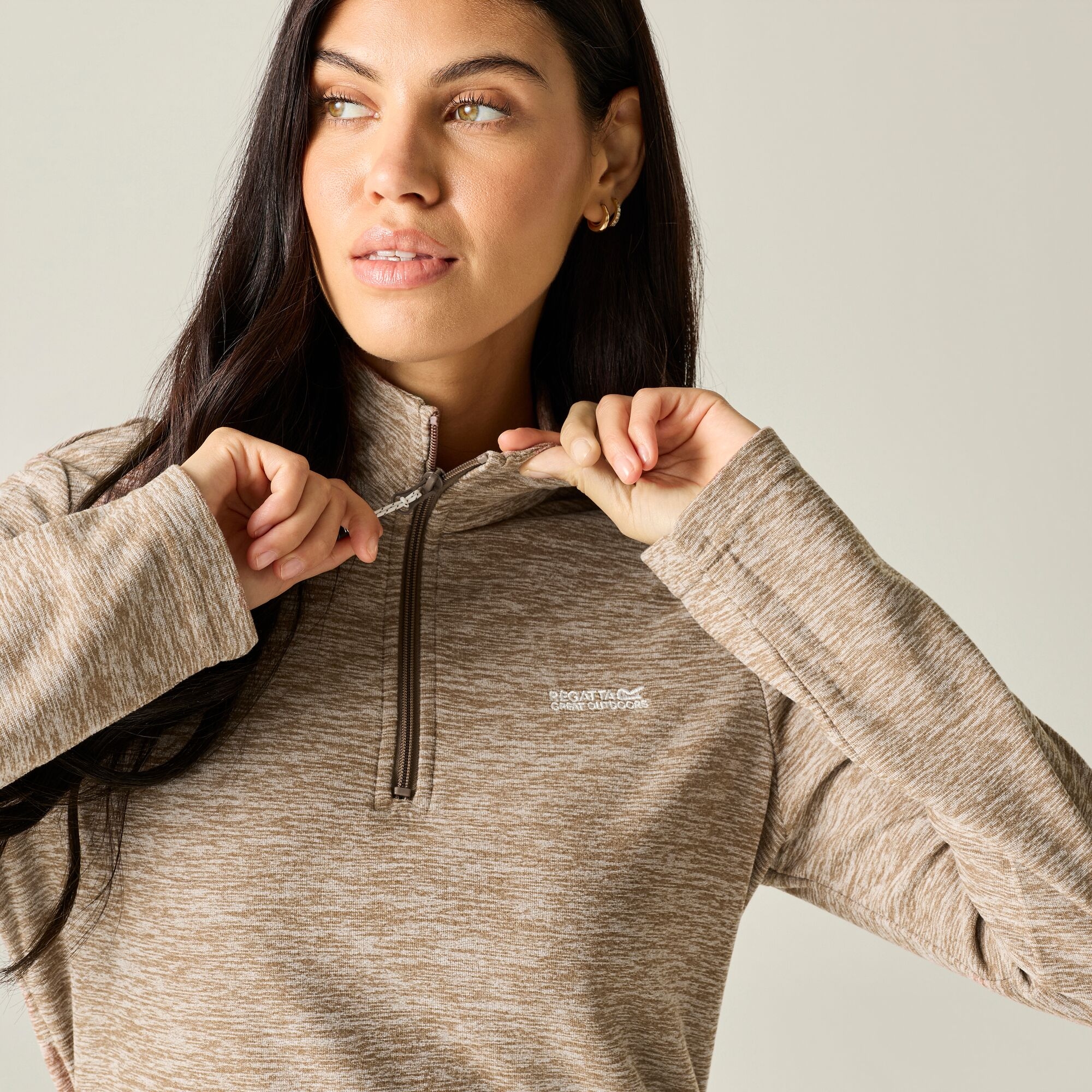 Regatta Women's Sweethart Marl Fleece - Brown Size 16
