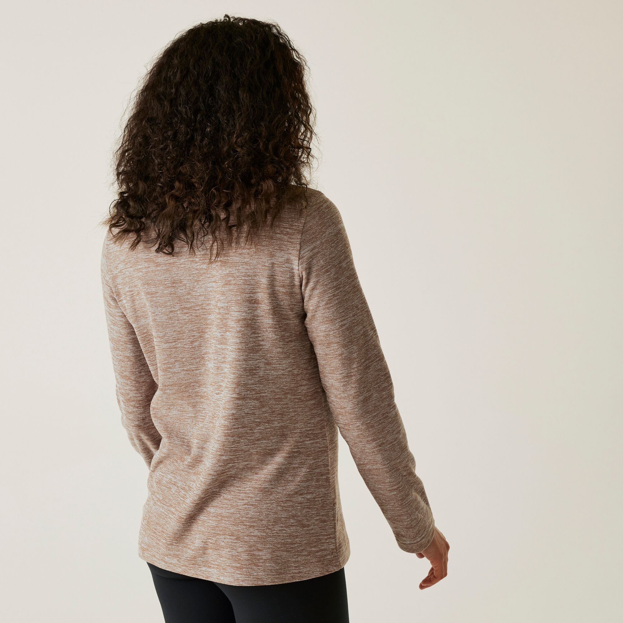 Regatta Polar damski z suwakiem 1/2 Sweethart Marl Brązowy