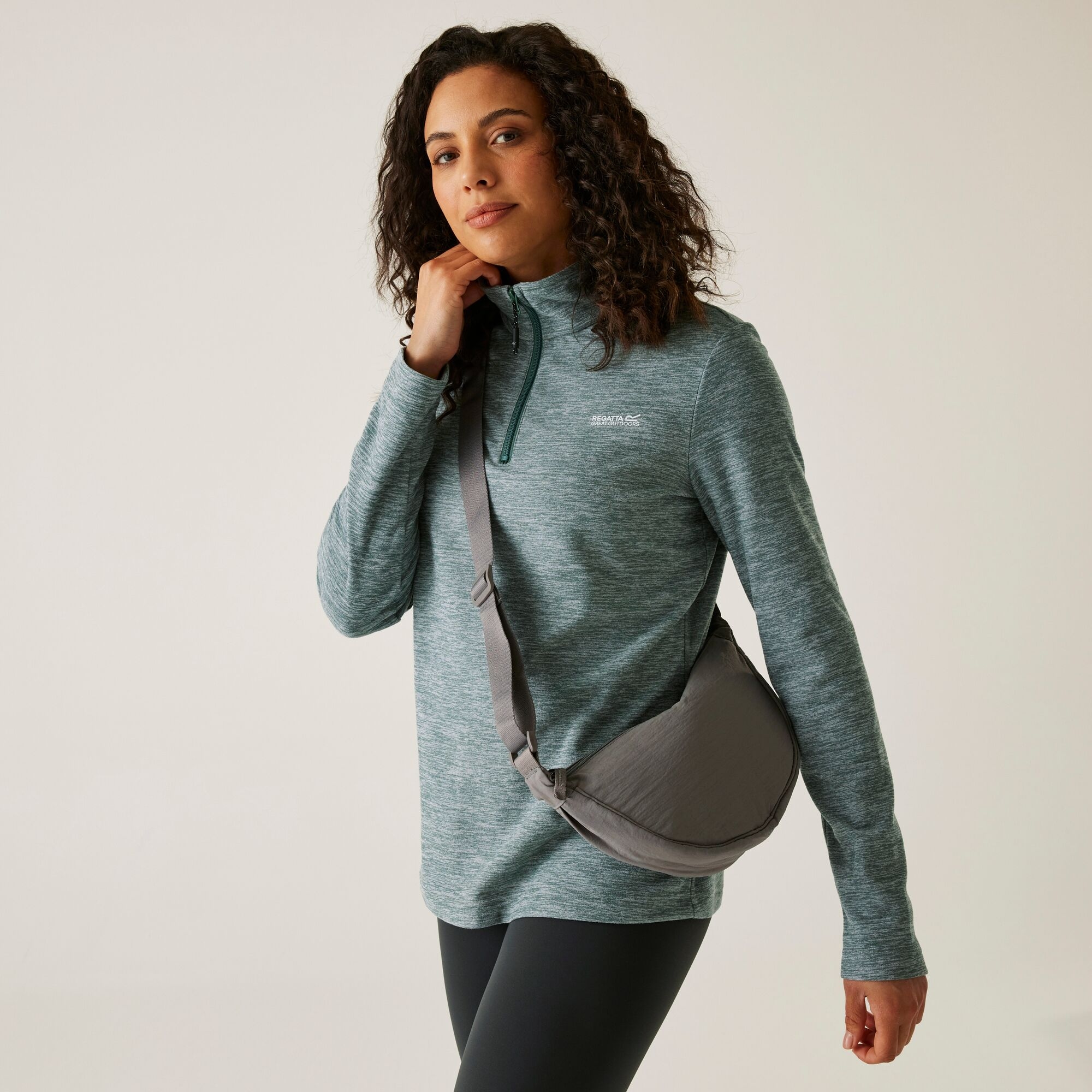 Polar damski z suwakiem 1/2 Sweethart Marl Niebieski