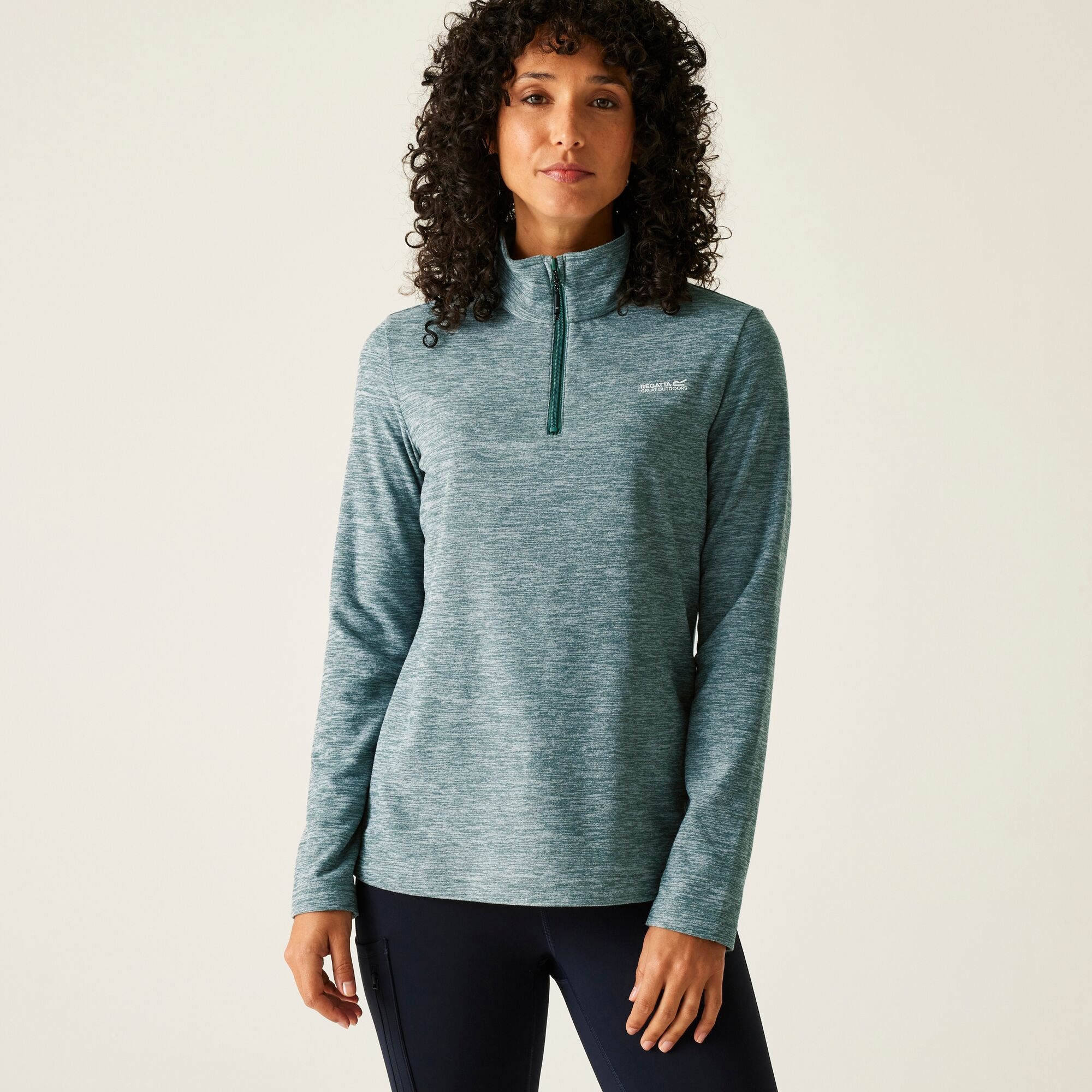 Regatta Women's Sweethart Marl Fleece - Green Size 12