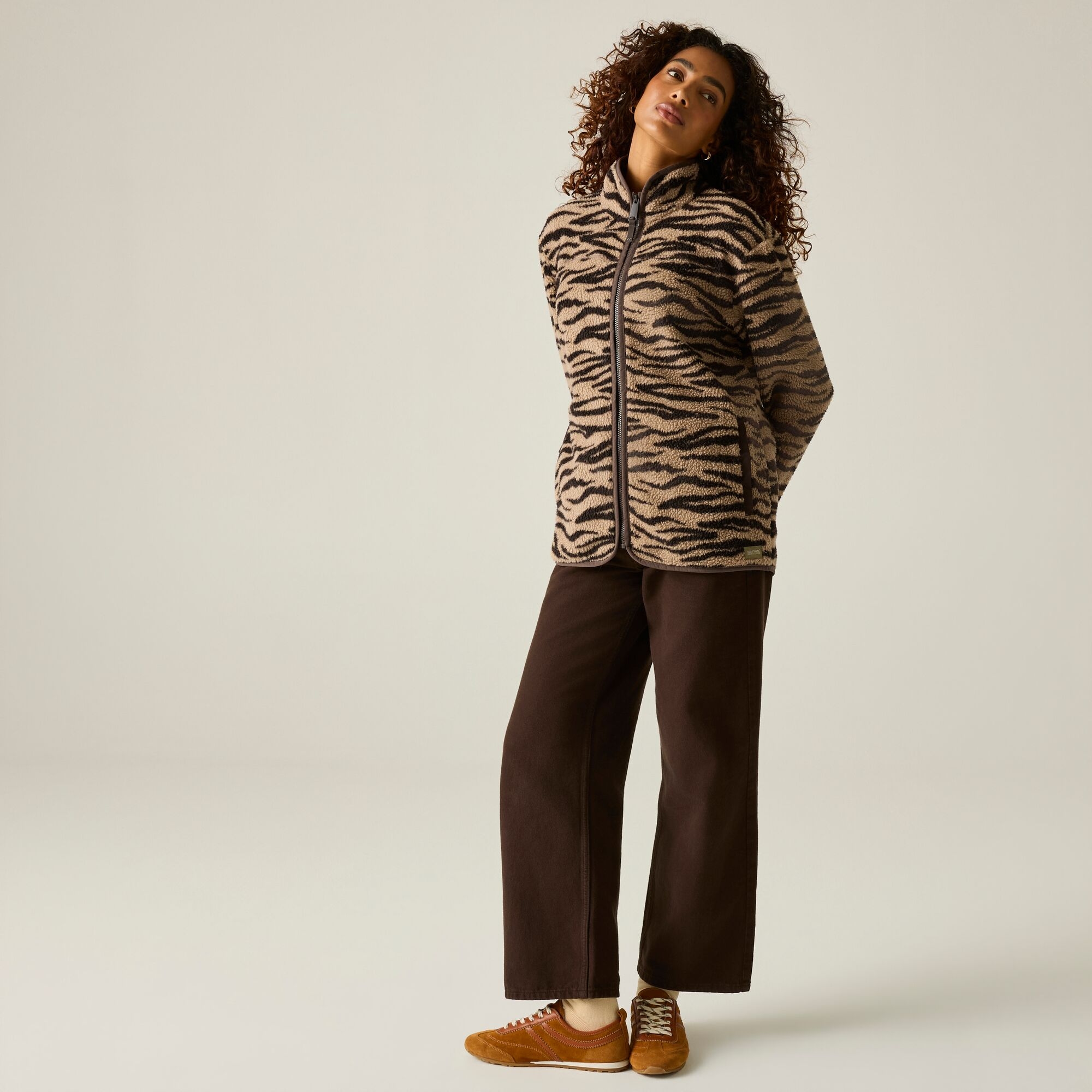 Regatta Women's Frankie Borg Fleece - Beige Size 18