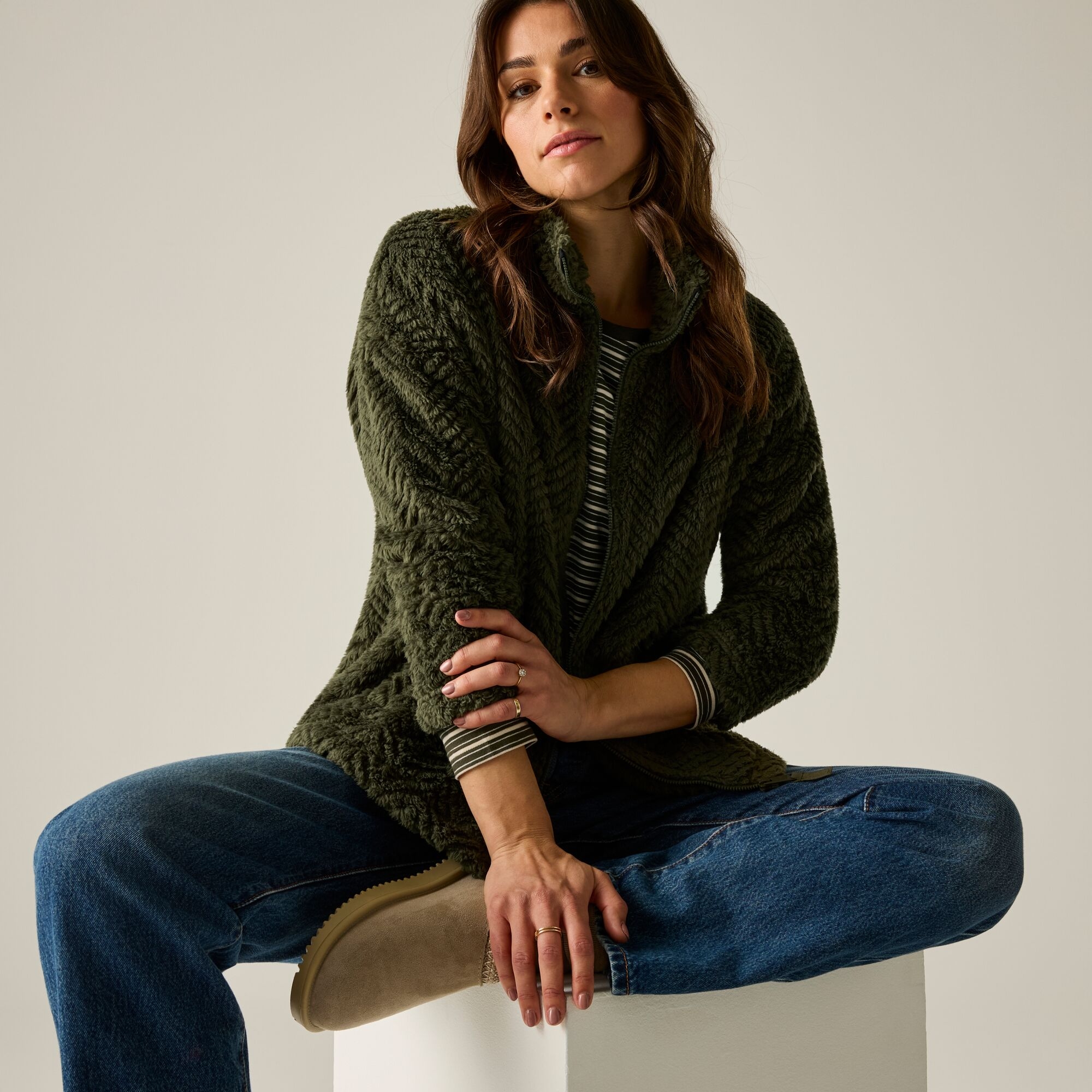Regatta Women's Winter Ayana Fleece - Green Size 16