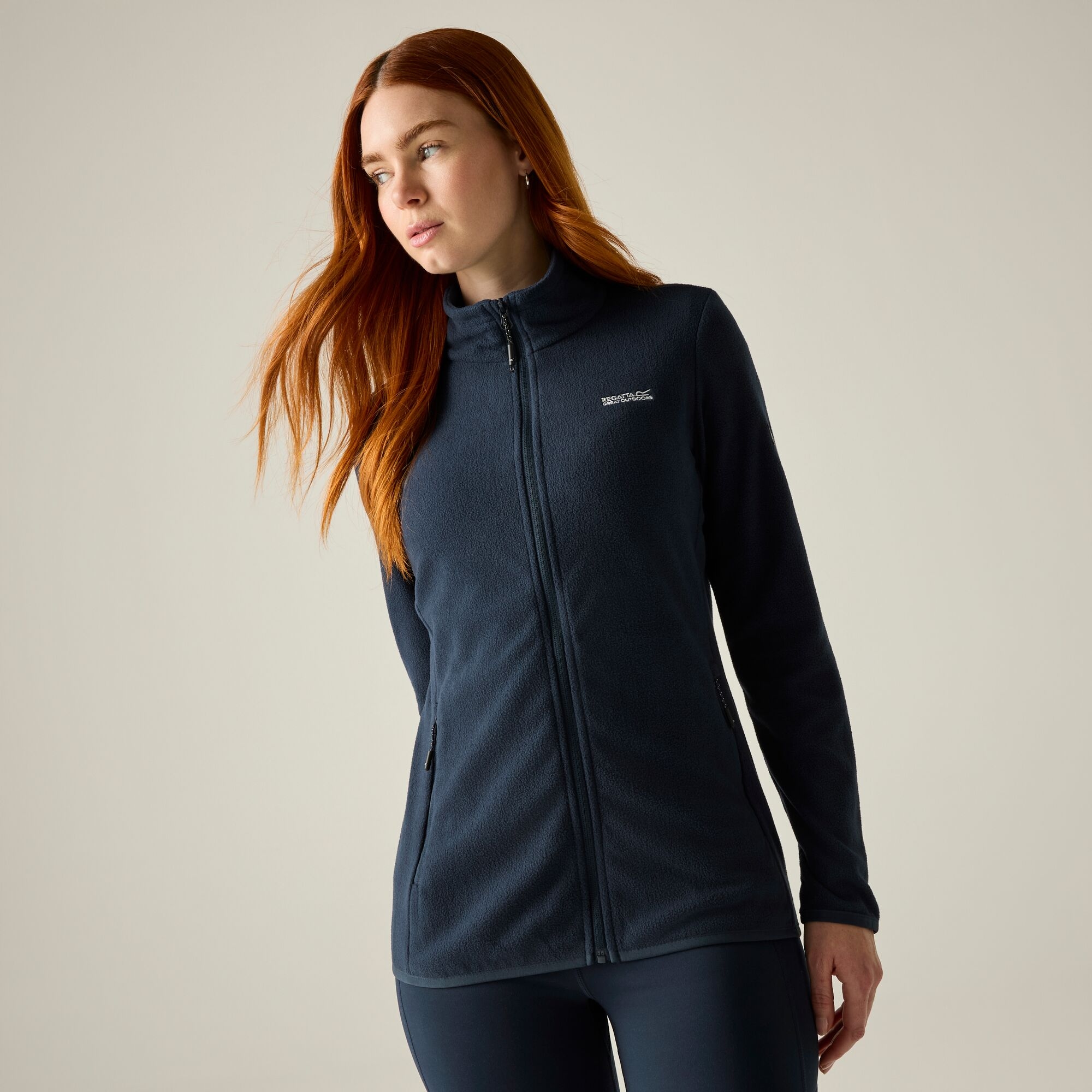 Regatta   Polar damski rozsuwany Harrow Niebieski