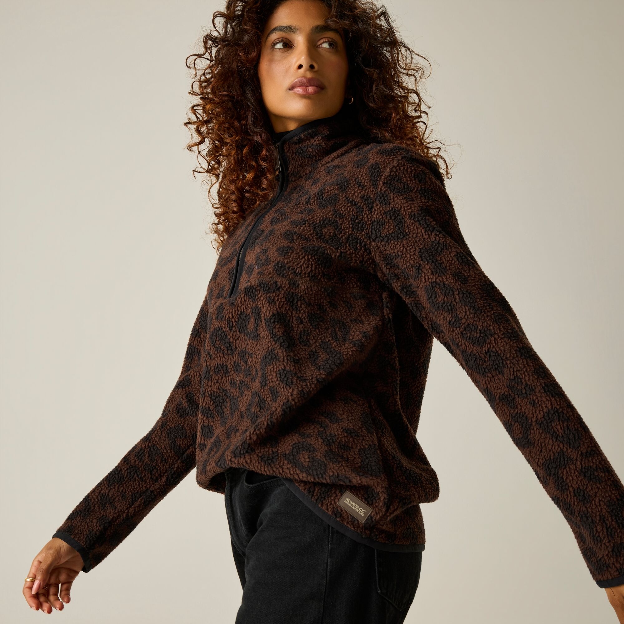 Regatta Women's Frankie Borg Fleece - Brown Size 10