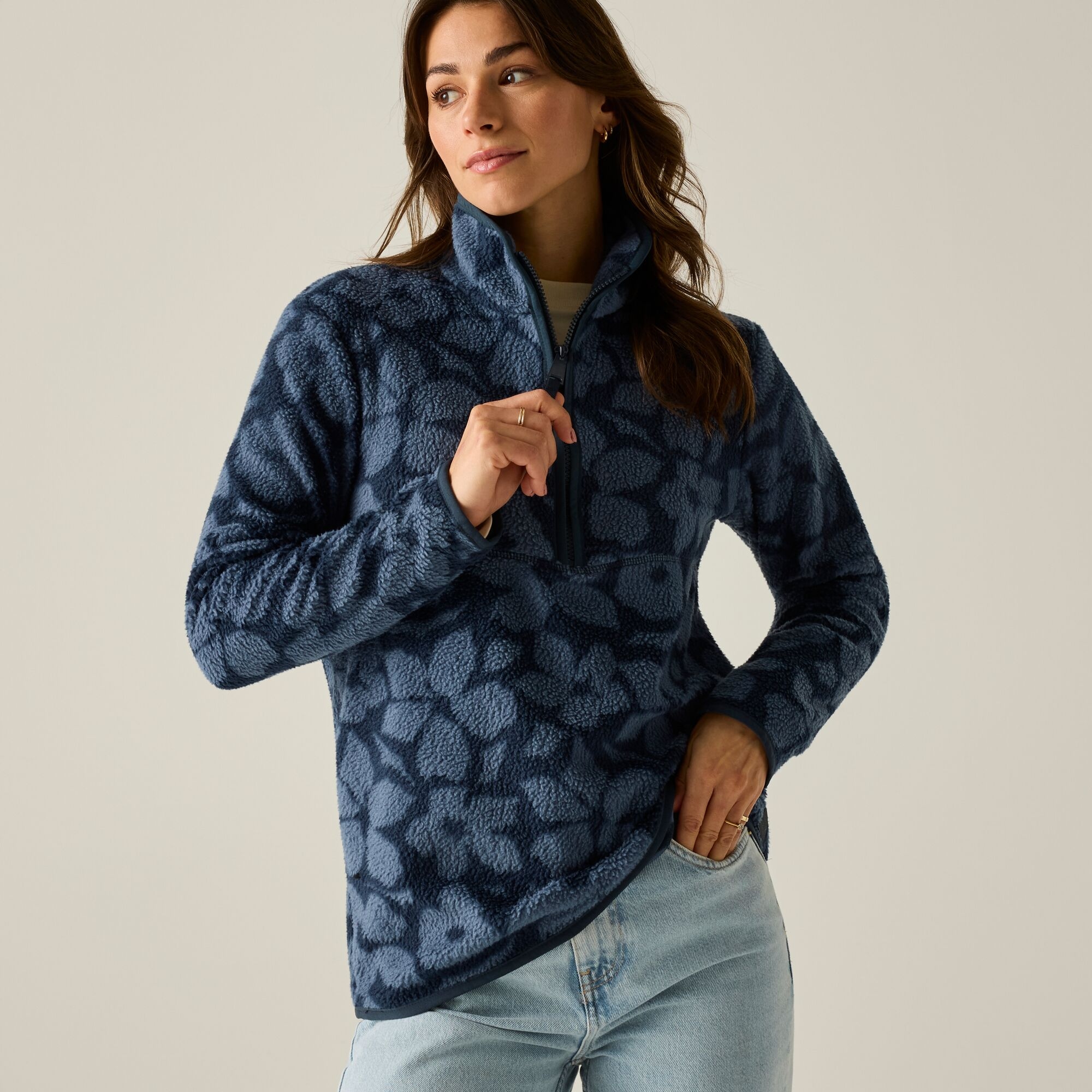 Regatta Women's Frankie Borg Fleece - Blue Size 12