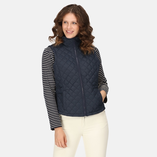 Women's Carmine Quilted Gilet Navy 